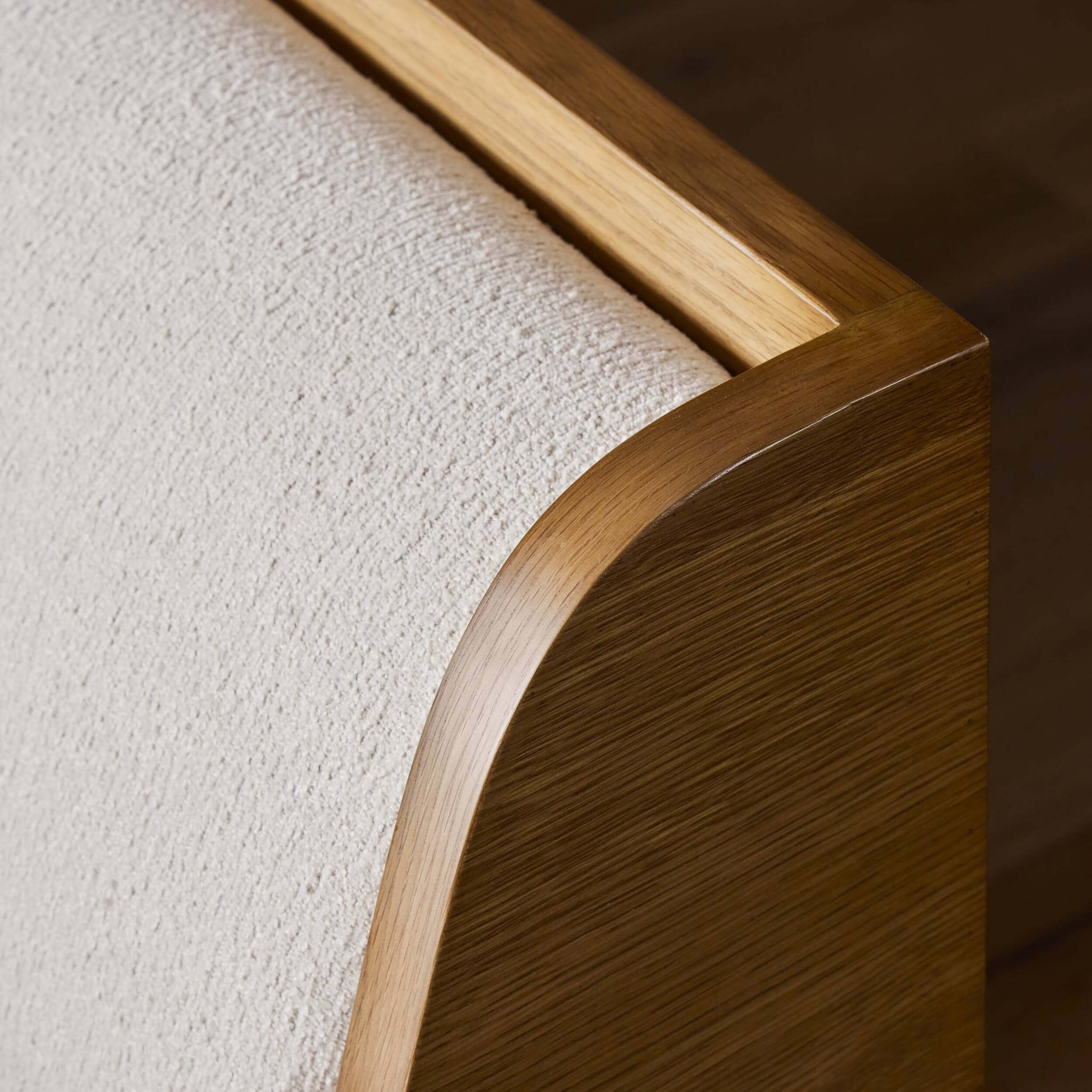 Priscilla U Shape Dining Banquette, Wayfarer Snow by Four Hands - Image 5