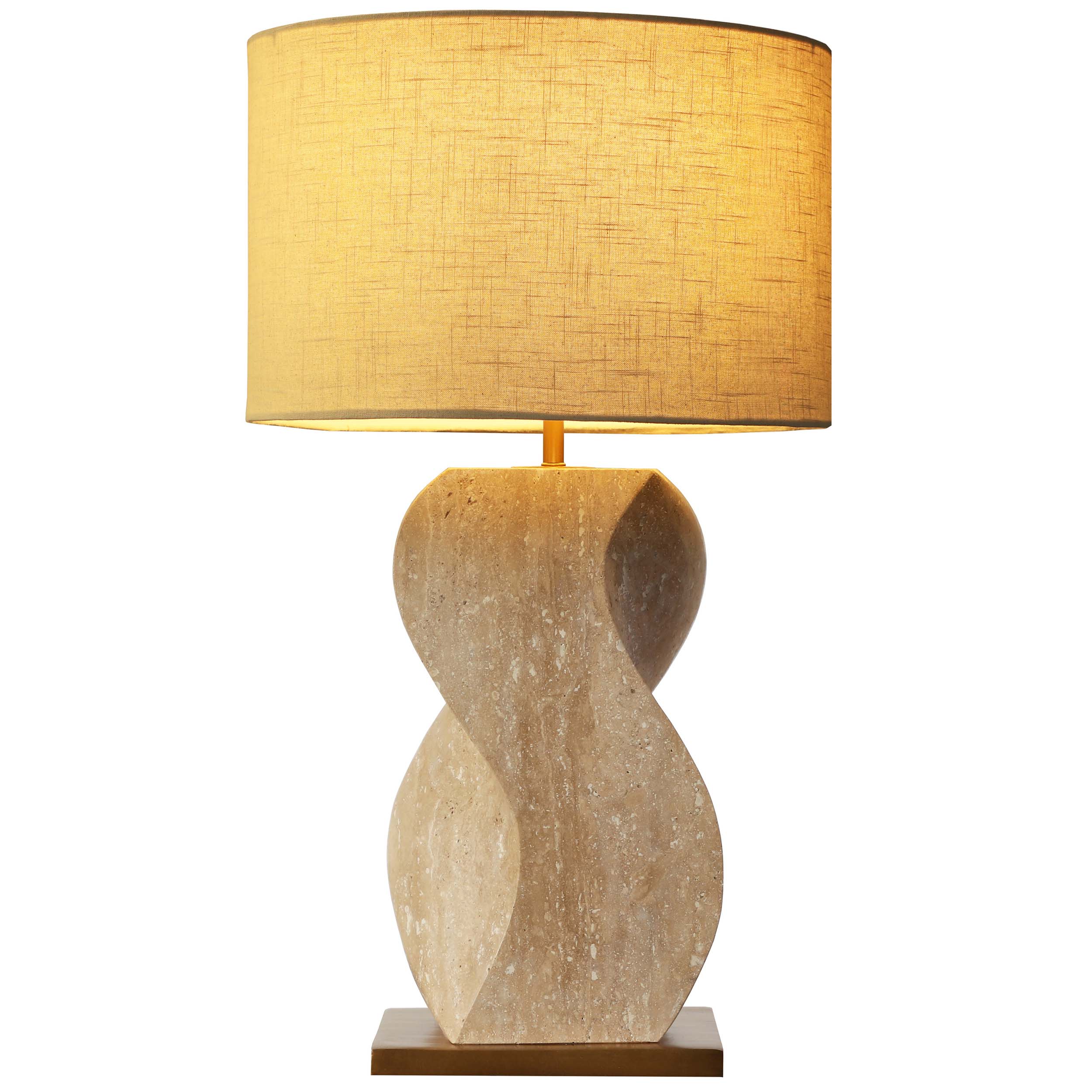 Anusha Table Lamp, Travertine - Image 2