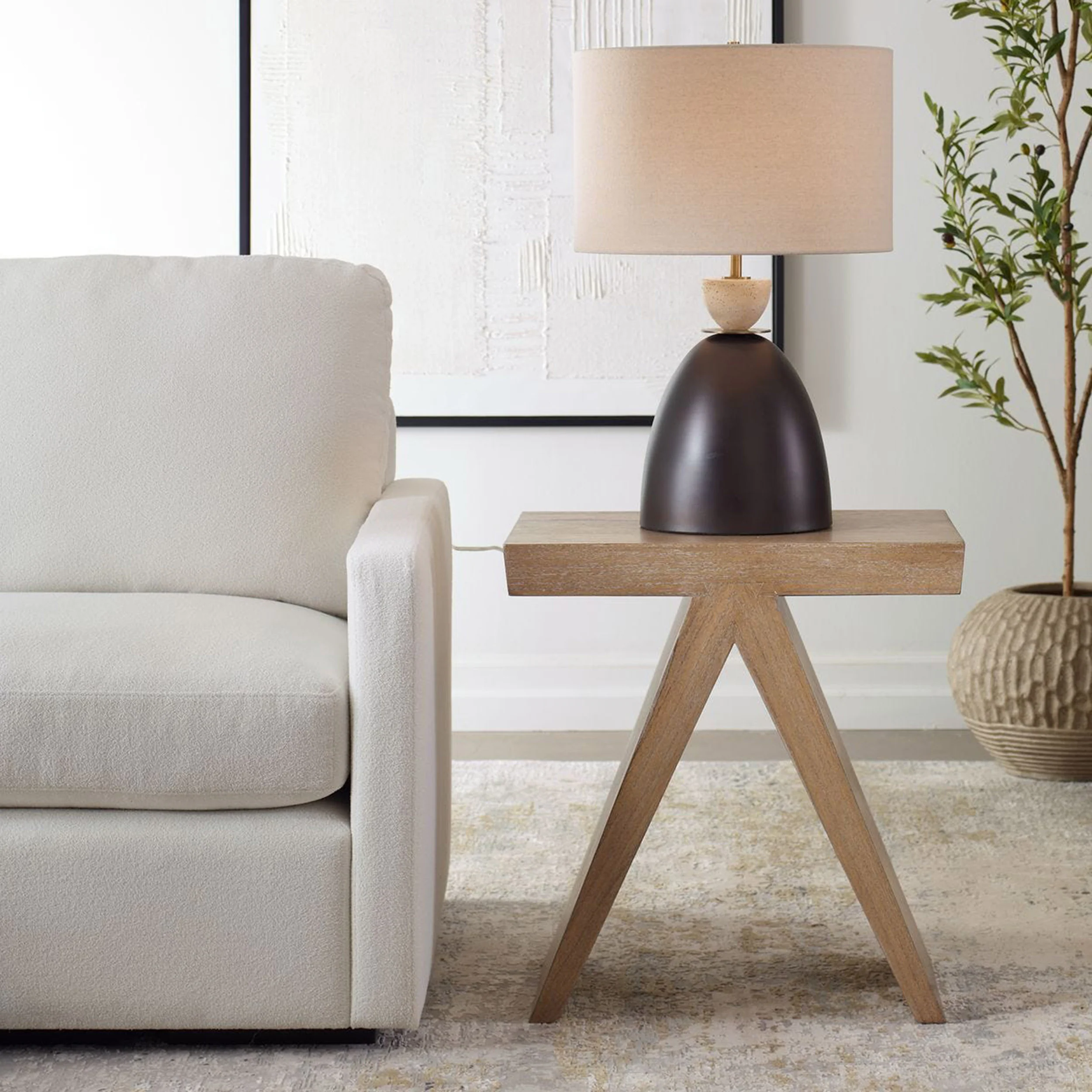 Pruitt Accent Table, Natural - Image 5