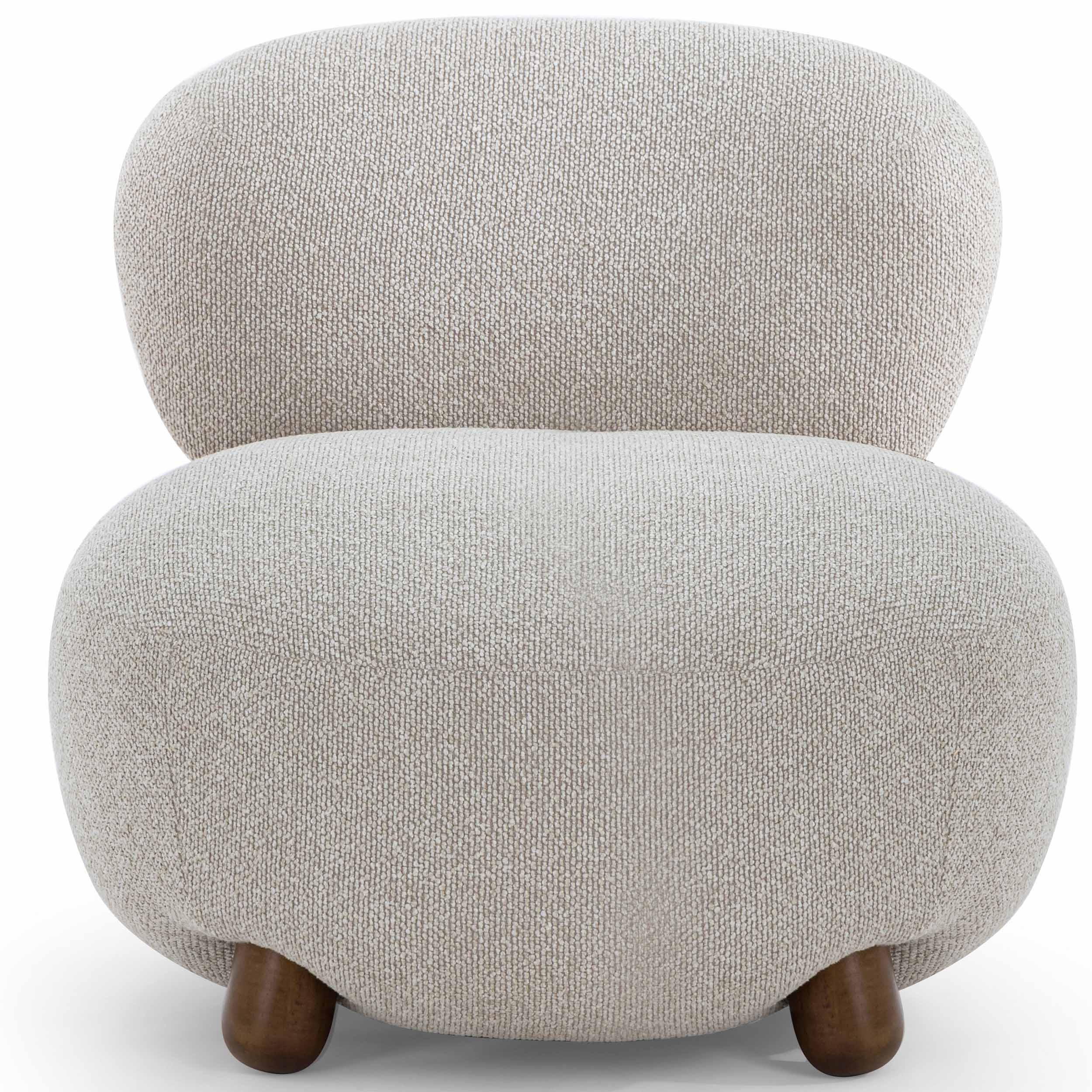 Pucker Boucle Chair, Warm Grey - Image 2
