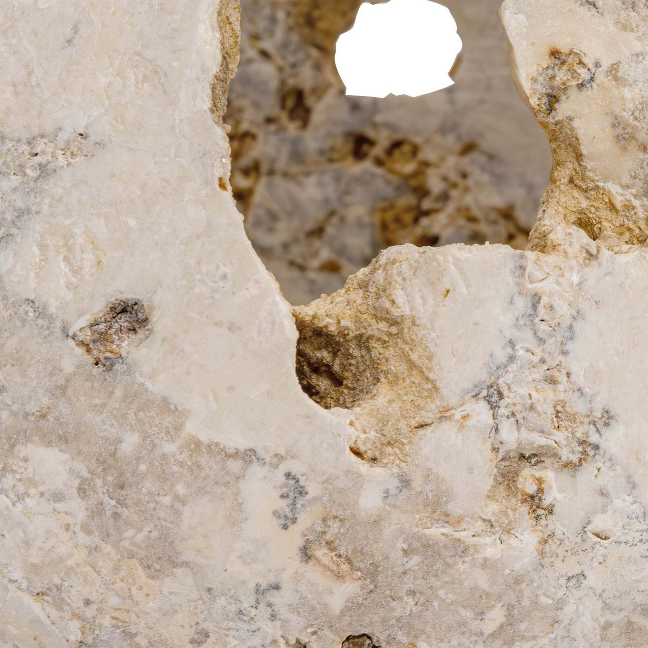 Quarried Stone Candleholders, Natural, Set of 2 - Image 4