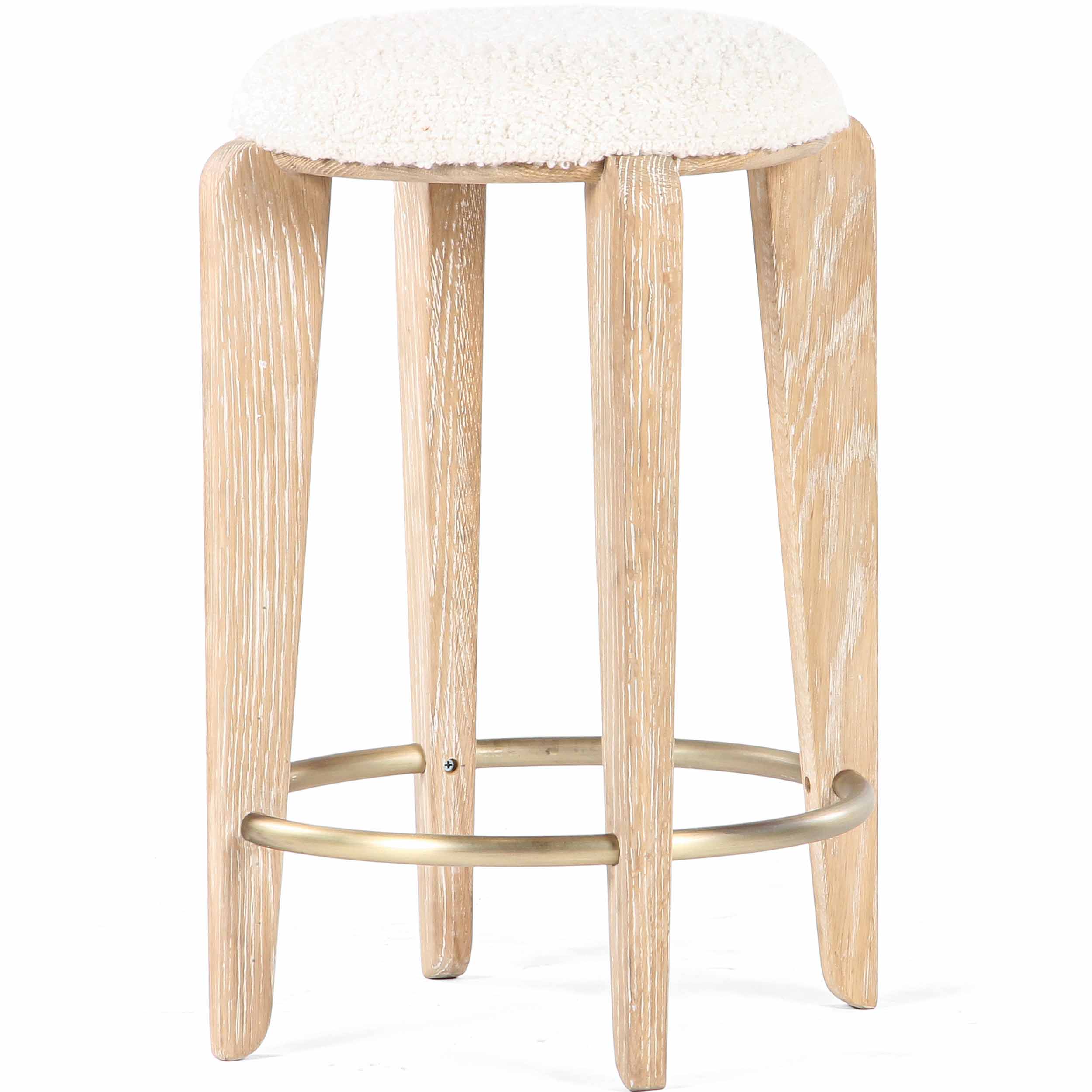 Quattro Counter Stool, White, Set of 2