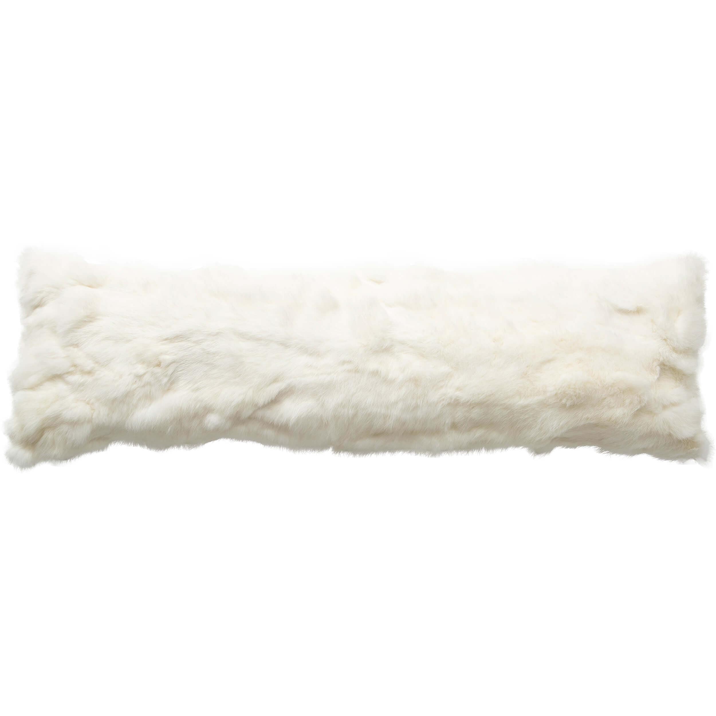 Rabbit Bolster Pillow, White/Cream