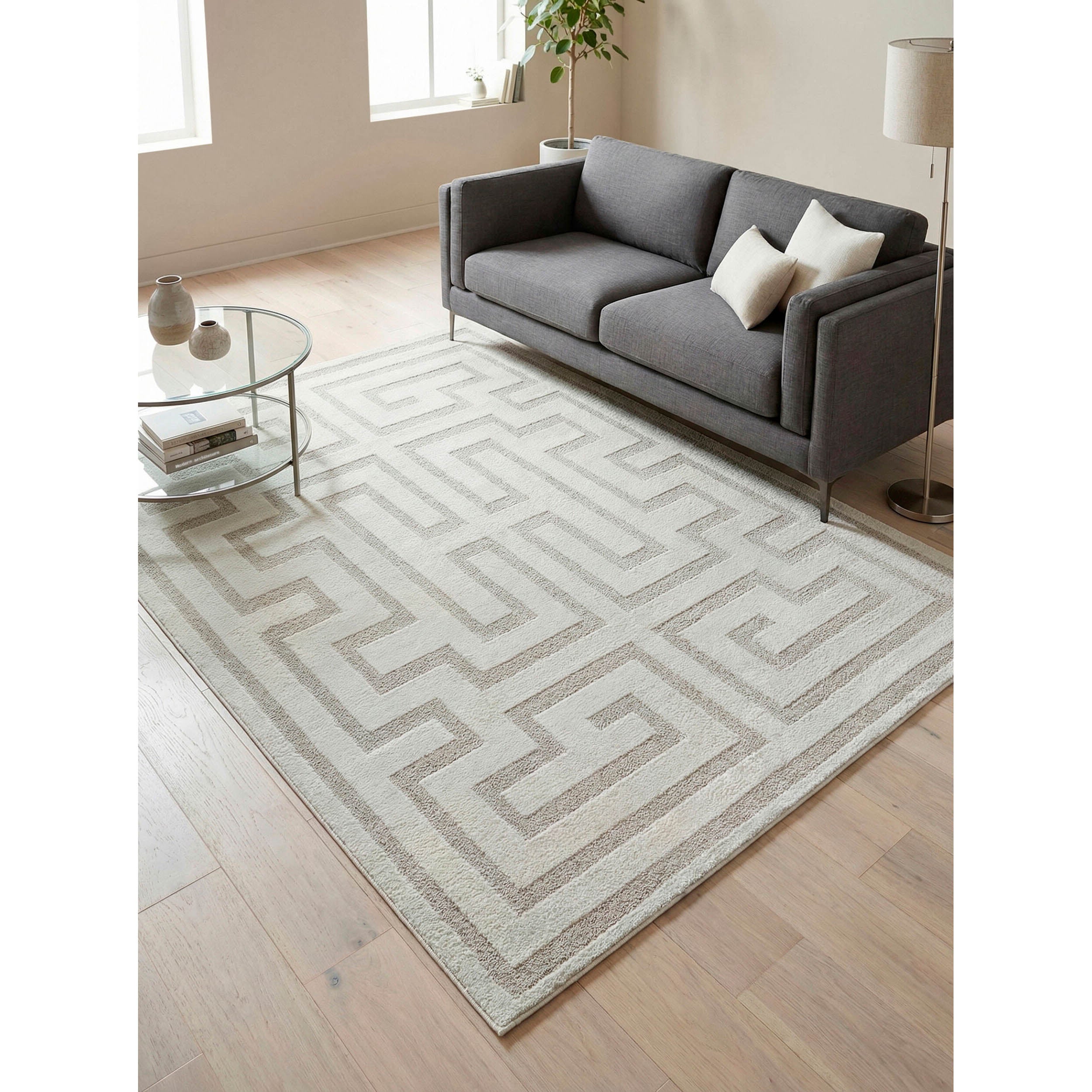 Rachel Zoe x Livabliss Rug The Studio Edit RZSE-2306, Cream/Beige - Image 2