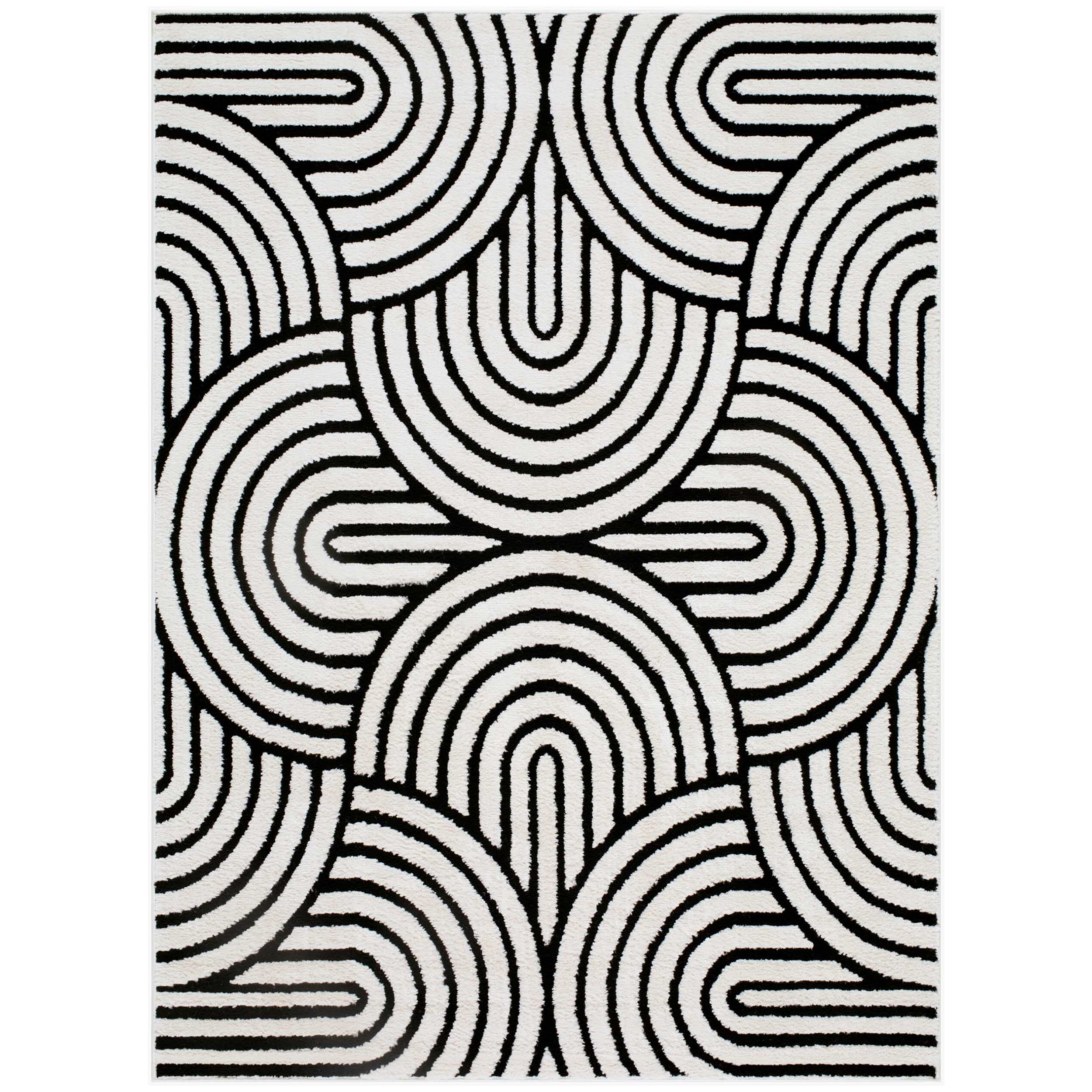 Rachel Zoe x Livabliss Rug The Studio Edit RZSE-2333, Cream/Black