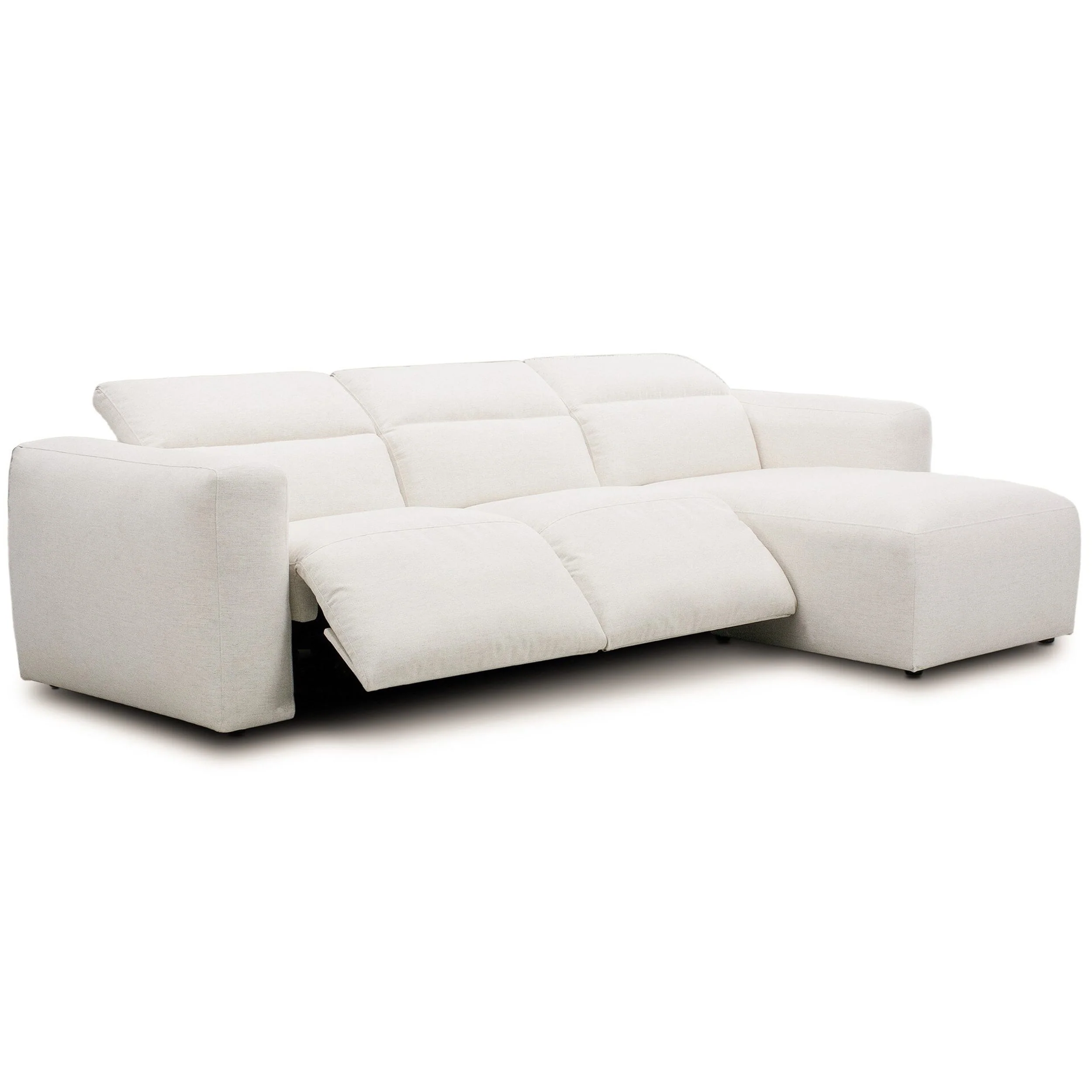 Radley 3 Piece Power Recliner Sectional w/Right Chaise, Nomad Snow by Four Hands - Image 4