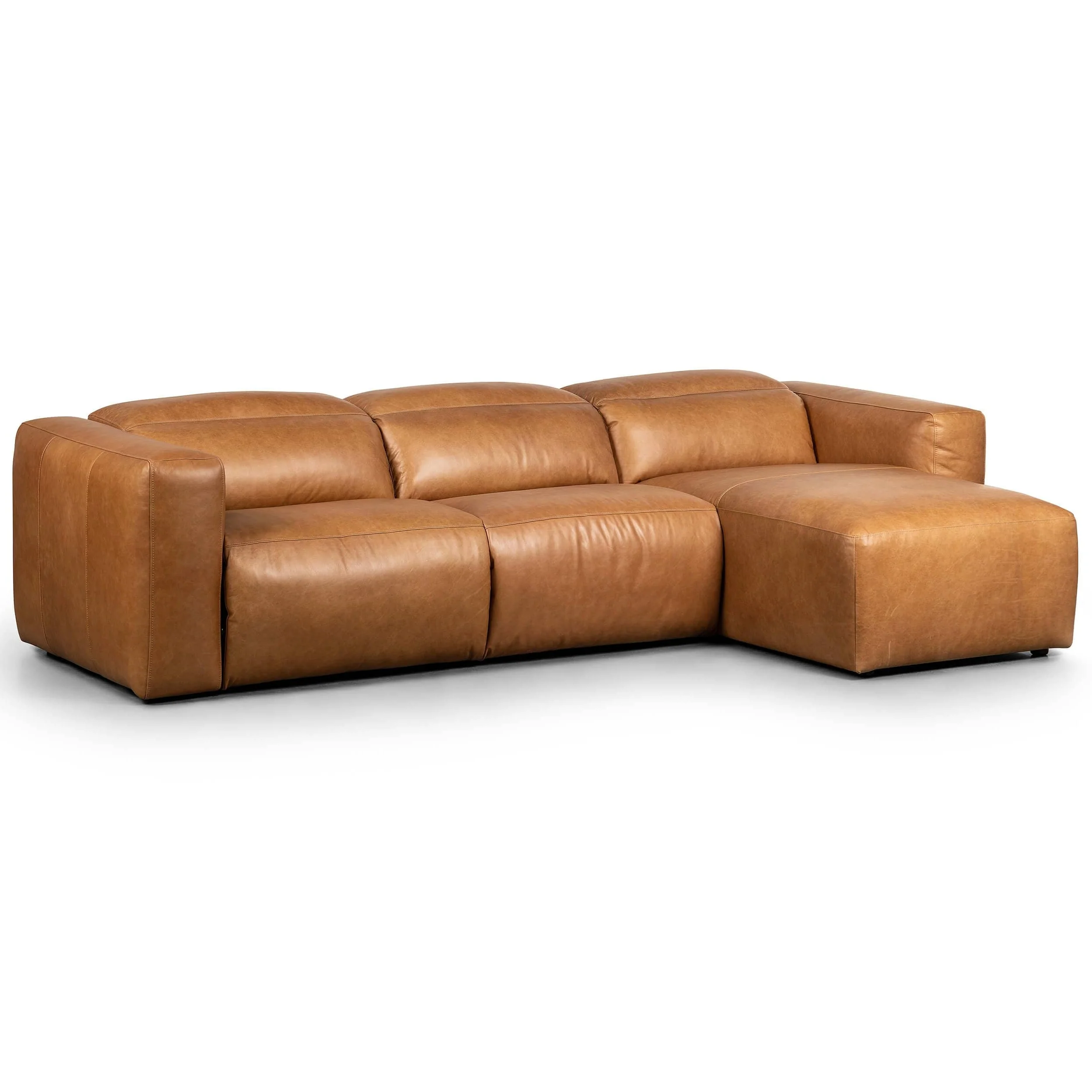 Radley Power Recliner Right Chaise Sectional, Sonoma Butterscotch by Four Hands