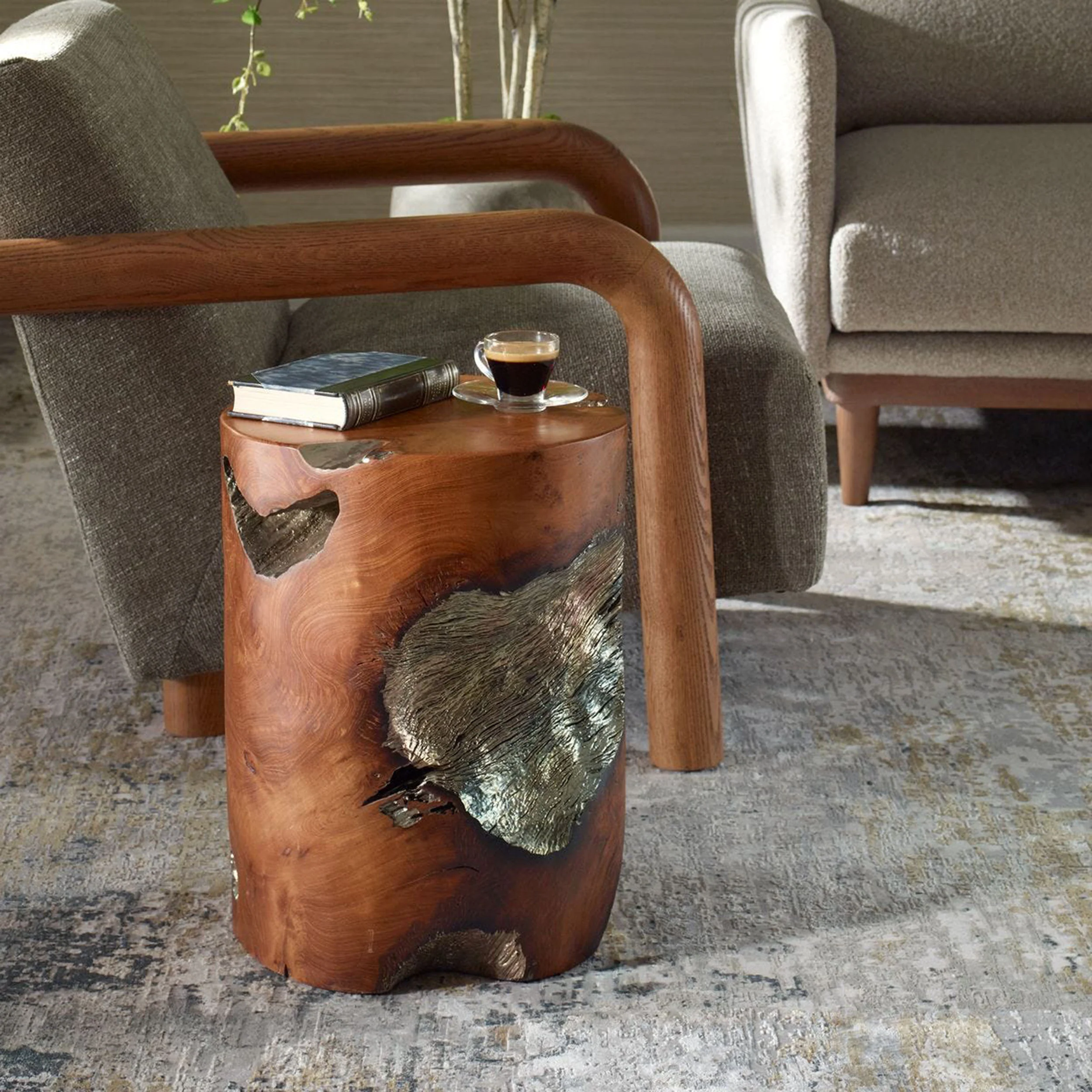 Rafe Accent Stool, Natural - Image 5