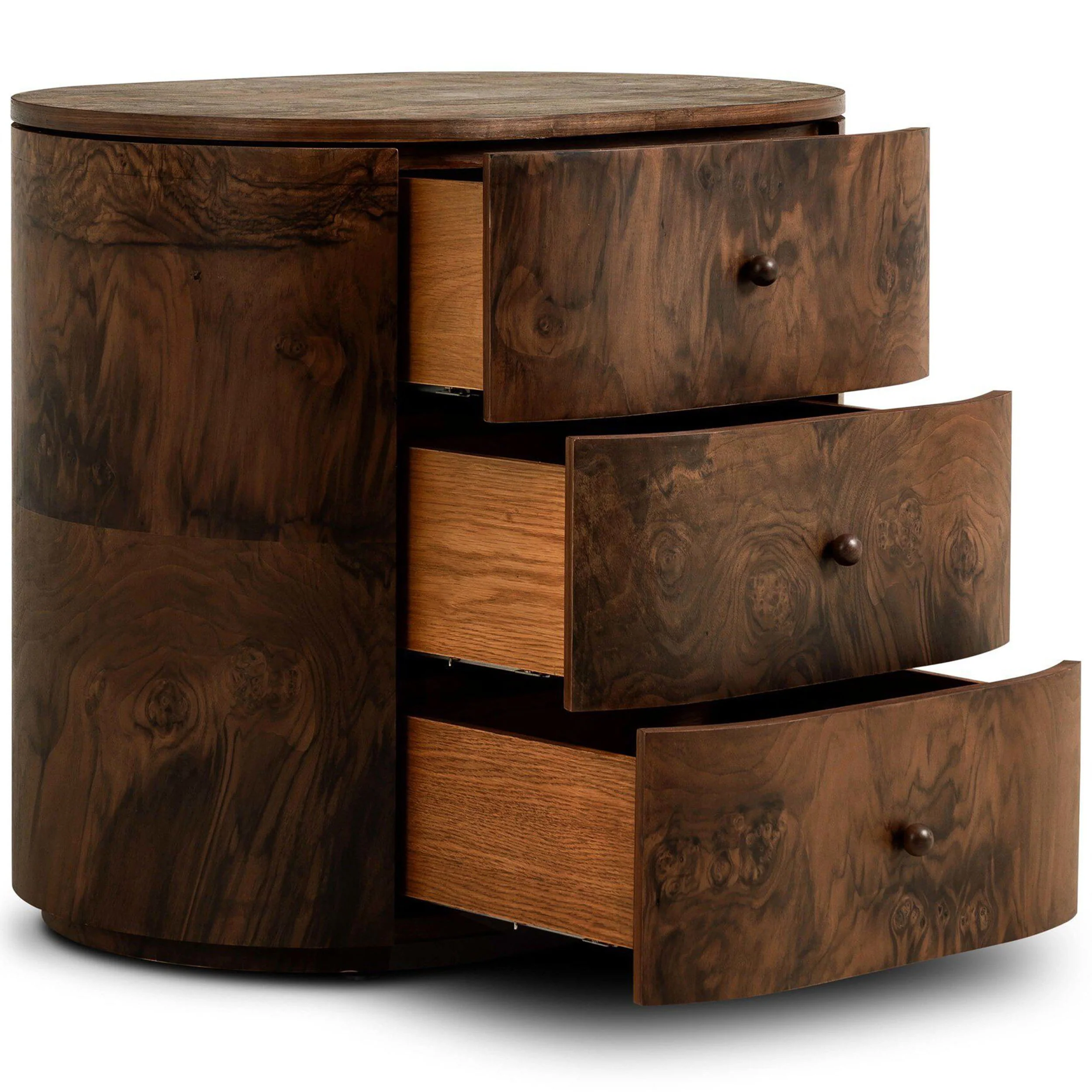 Raisa Nightstand, Walnut Burl by Amber Lewis x Four Hands - Image 4