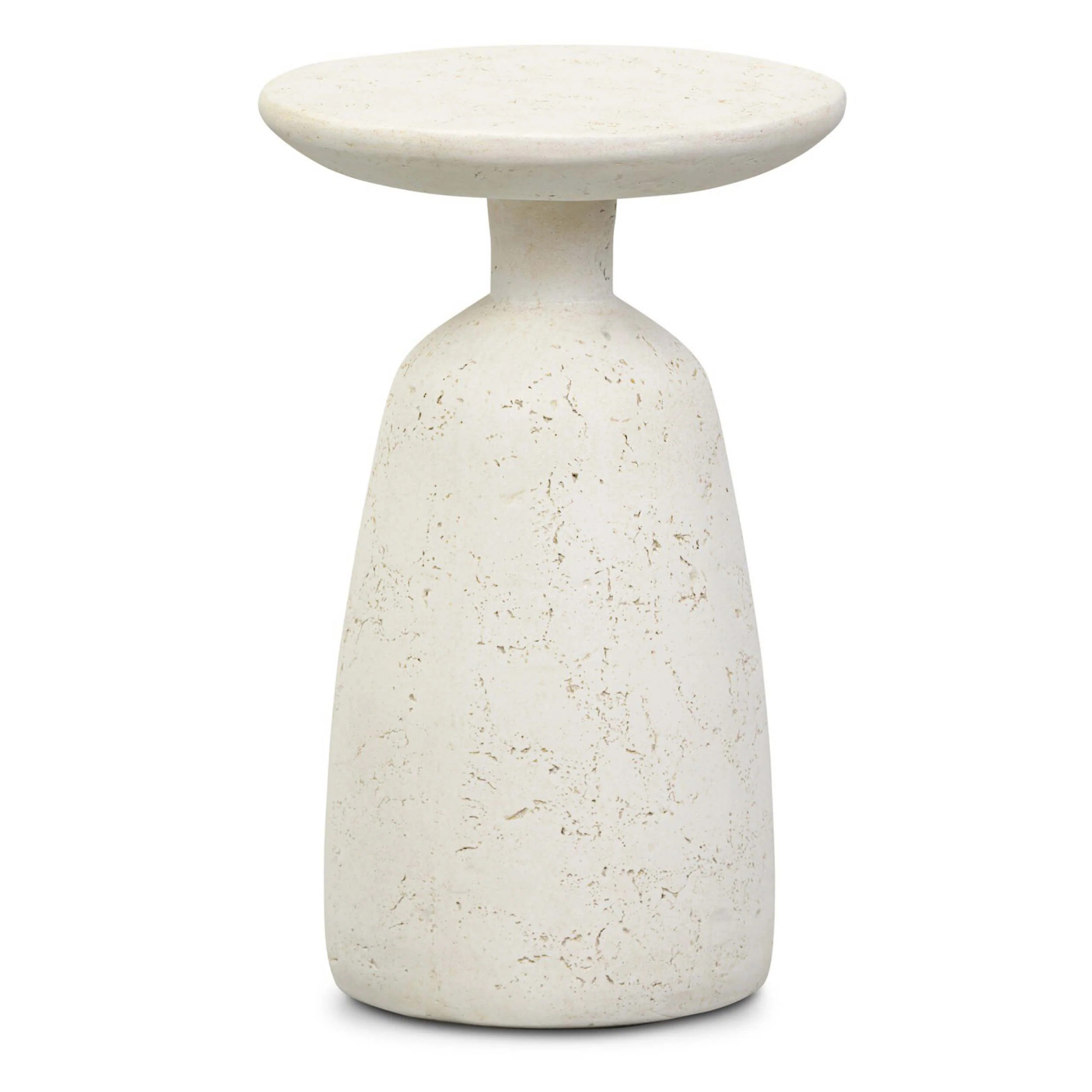 Ramara Outdoor Nesting End Table, Aged White by Four Hands