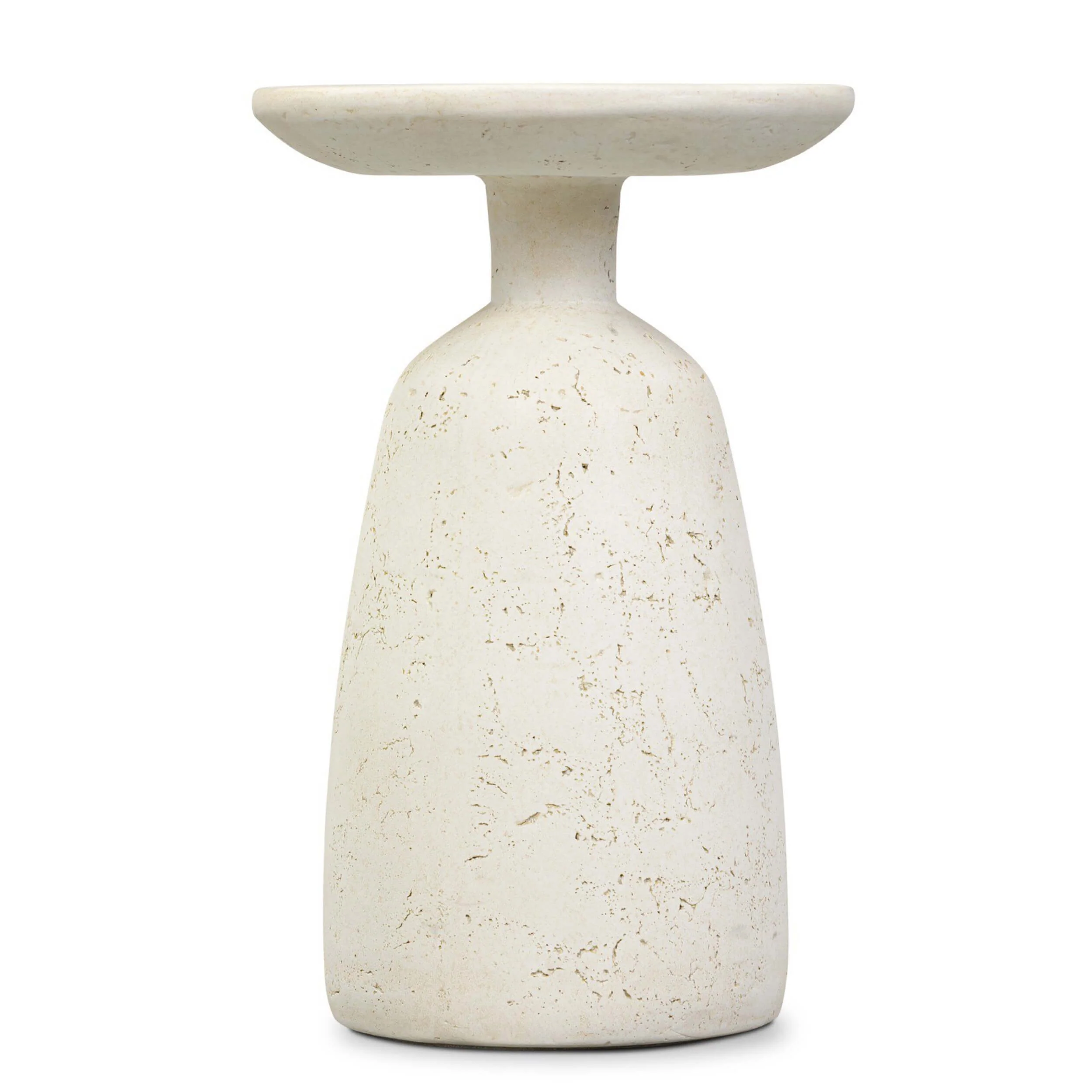 Ramara Outdoor Nesting End Table, Aged White by Four Hands - Image 3