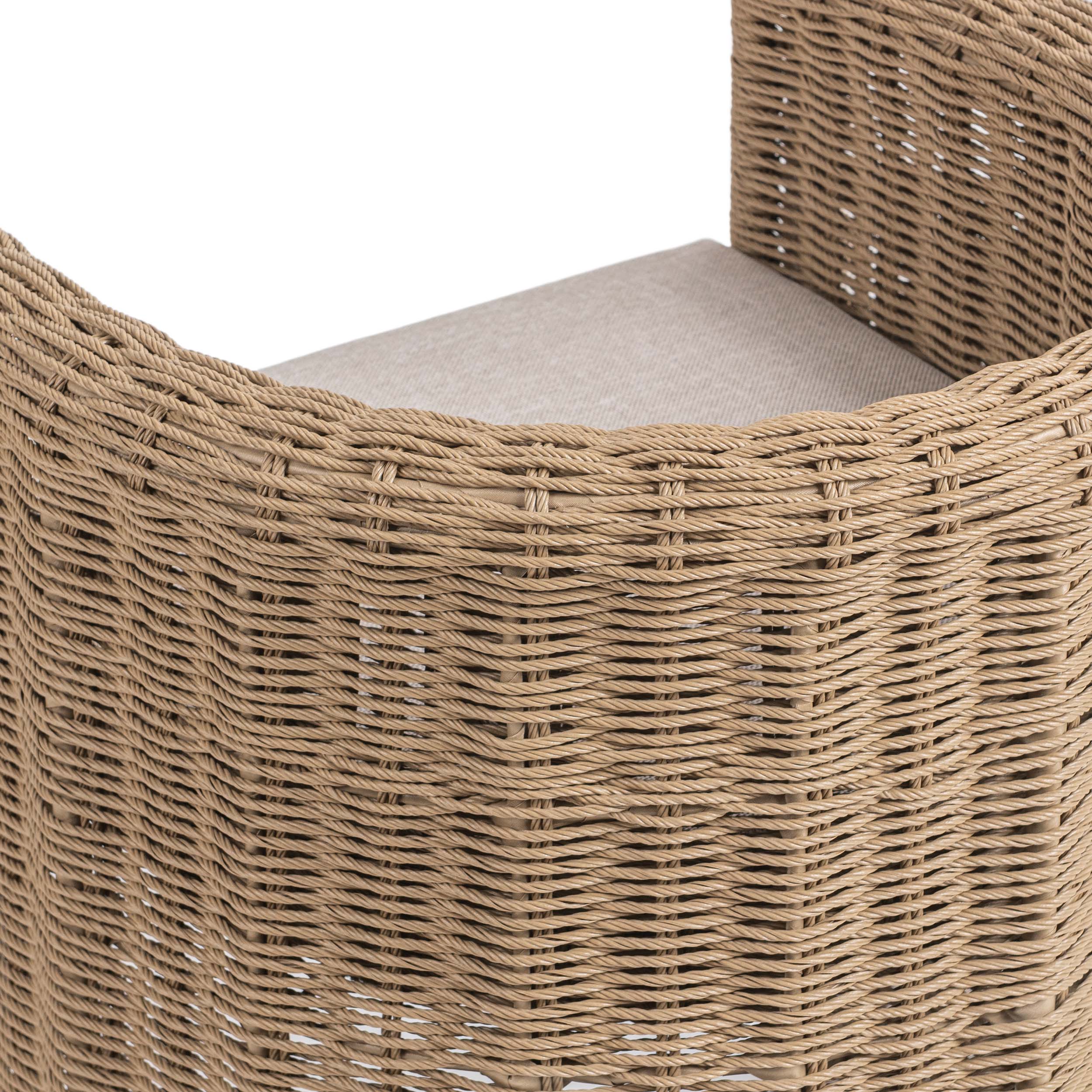 Rami Outdoor Armchair, Natural - Image 5