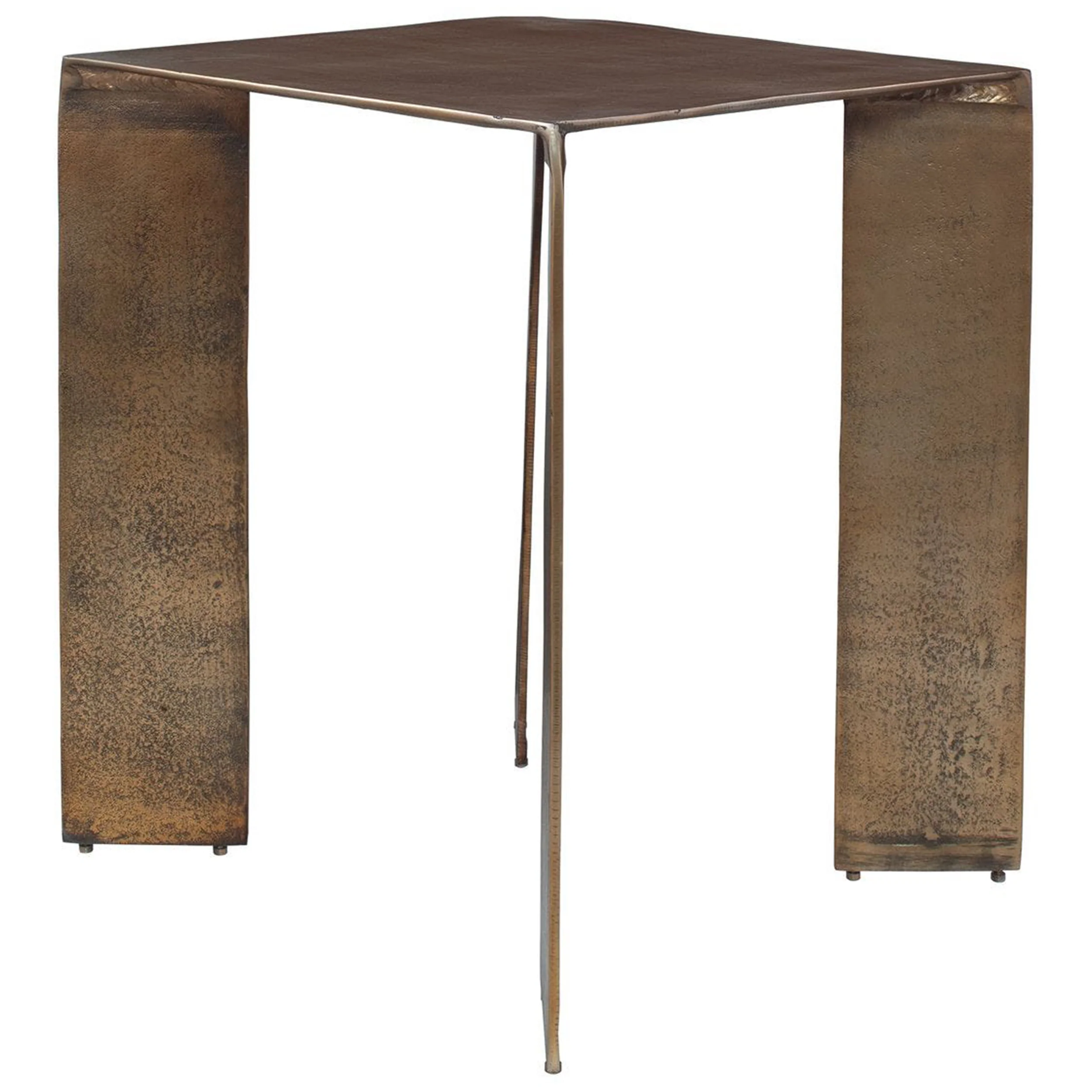 Reade Accent Table, Antique Brass - Image 3