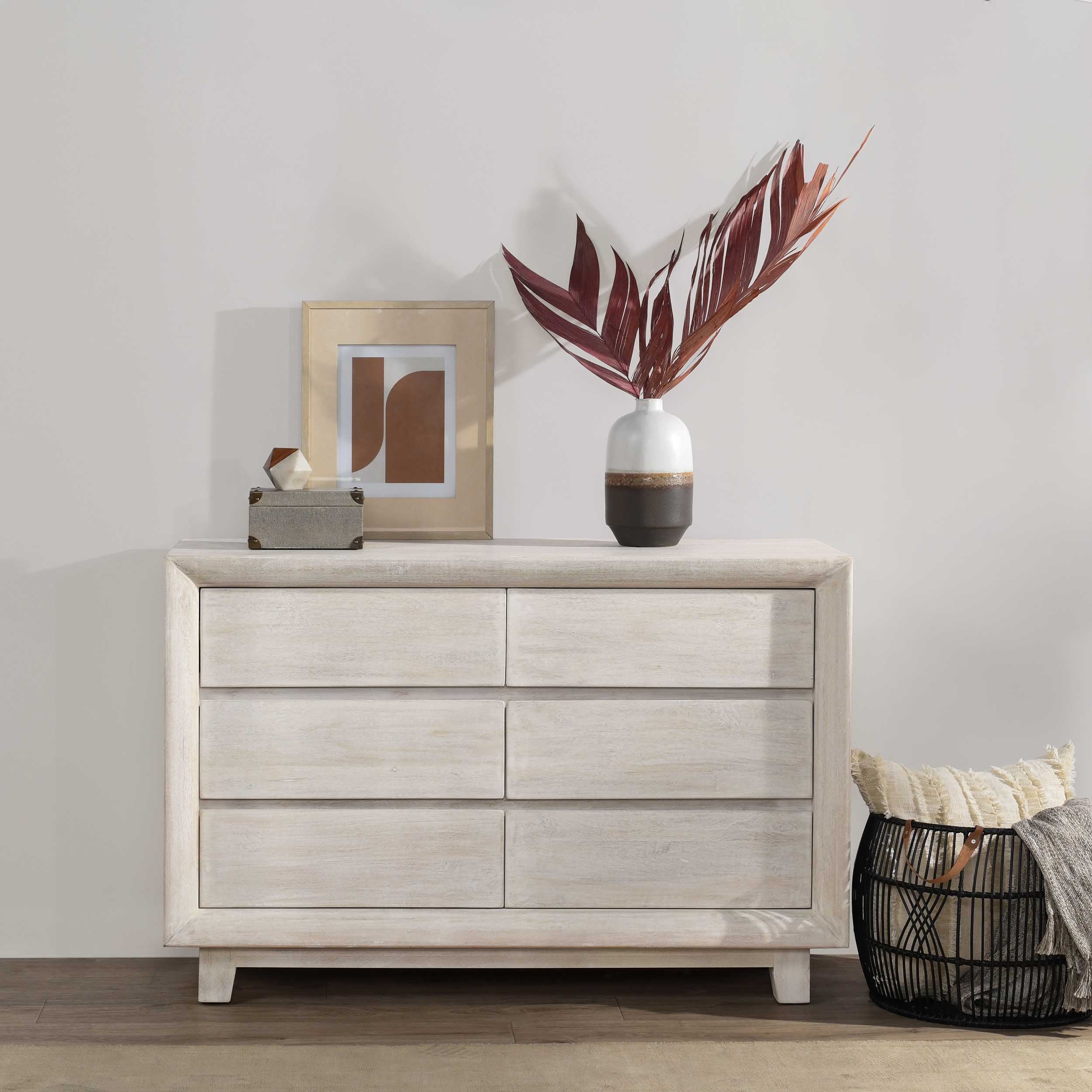 Reece 6 Drawer Dresser, Seashell White - Image 7