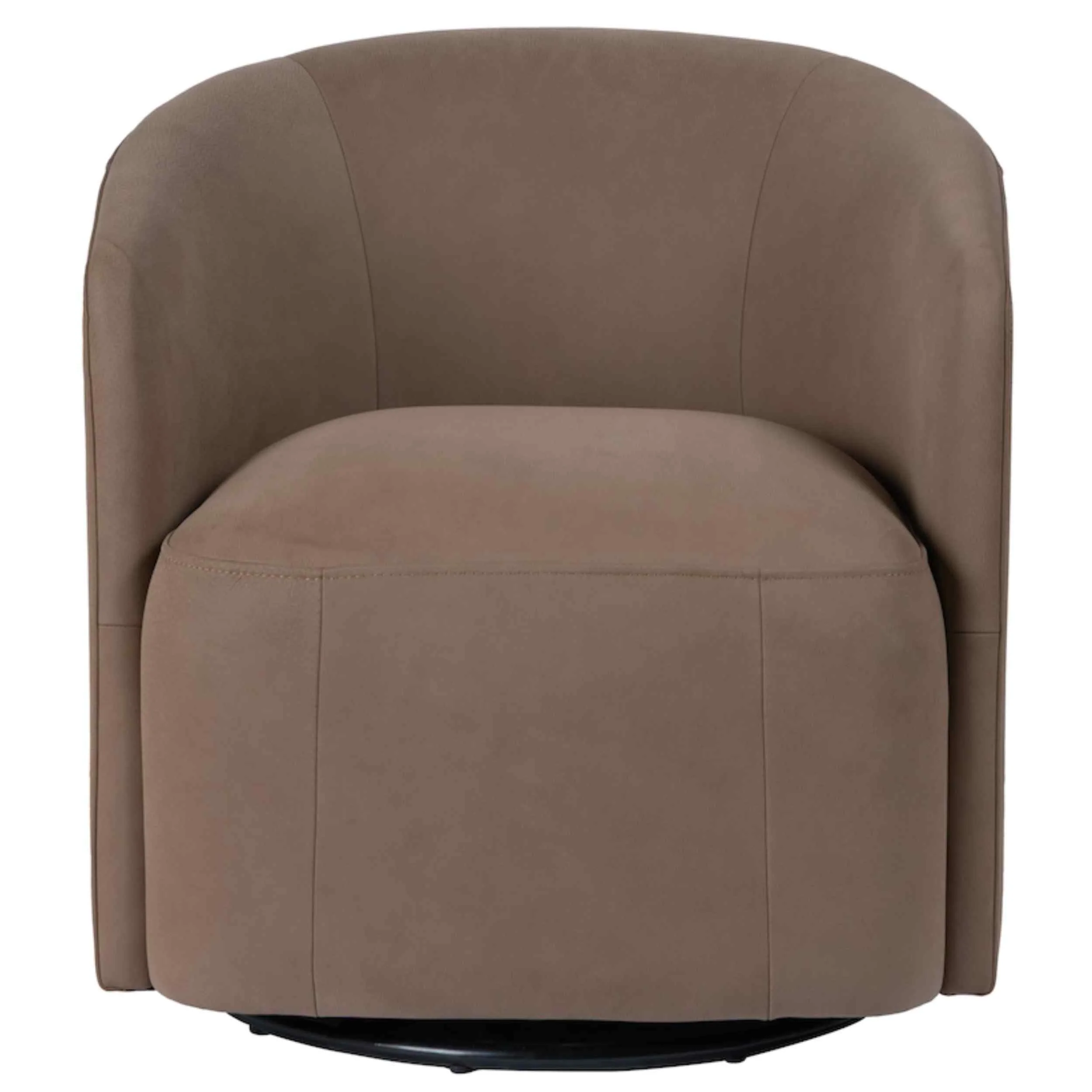 Reed Swivel Chair, Smoked Mushroom - Image 2