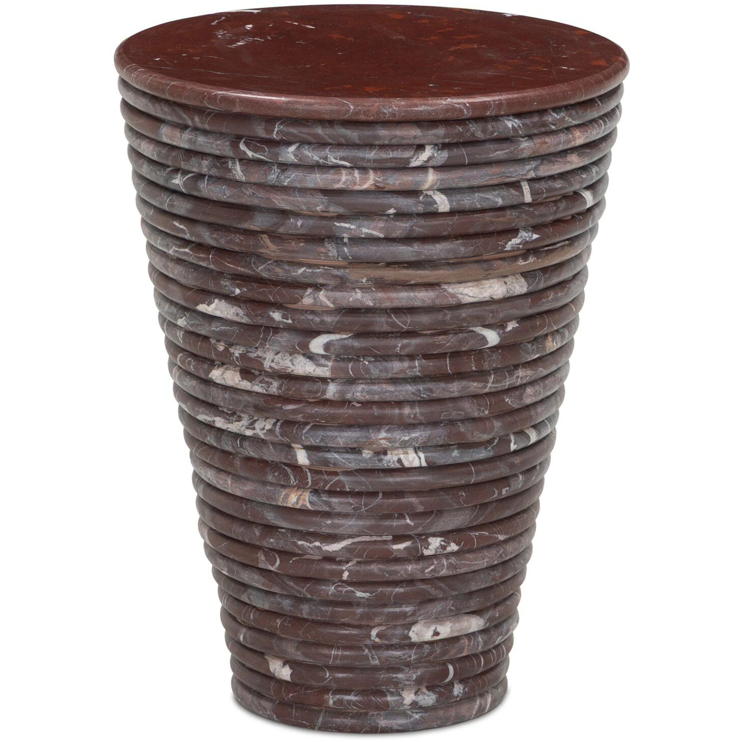 Reeves Large End Table, Cordovan Marble by Four Hands - Image 2