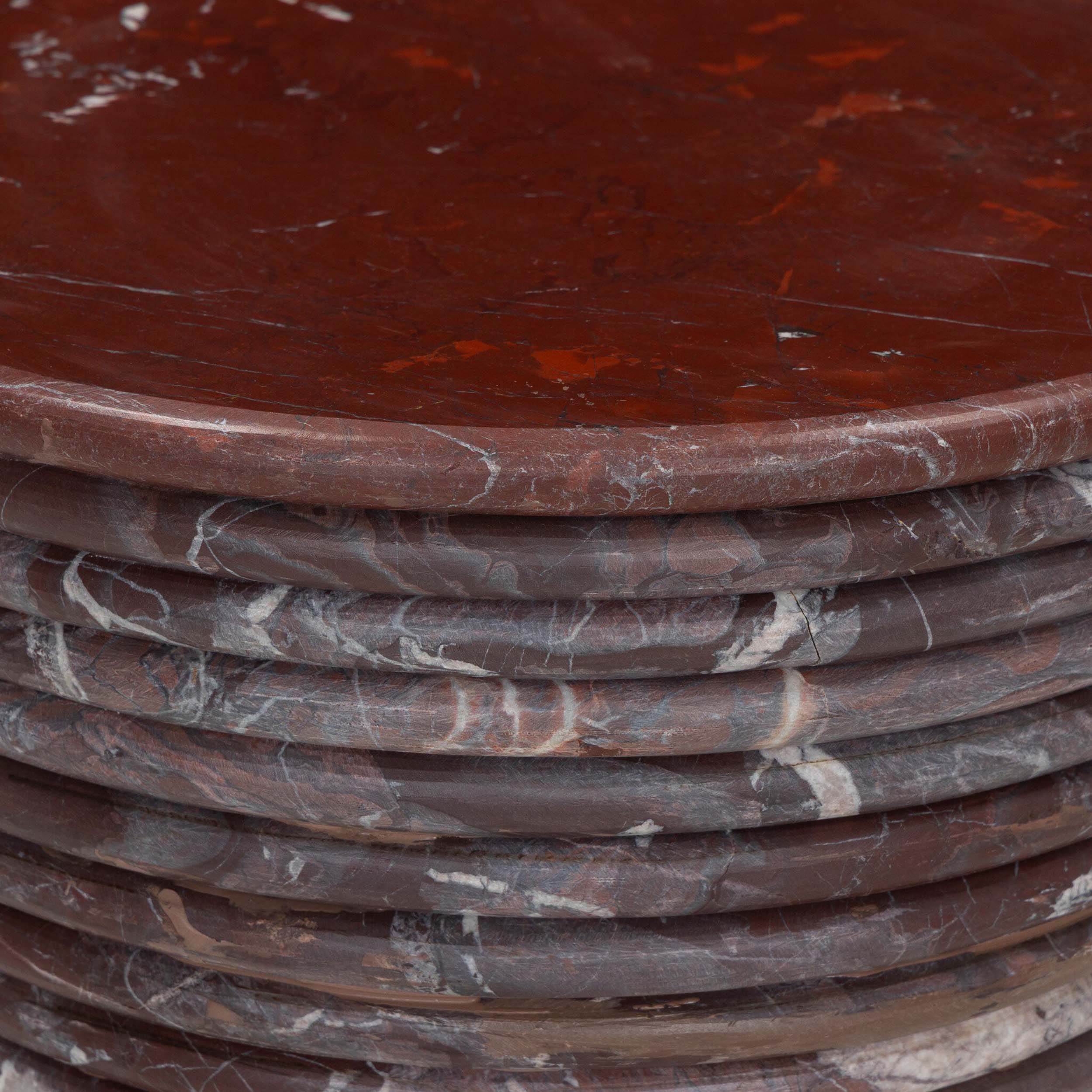 Reeves Large End Table, Cordovan Marble by Four Hands - Image 5