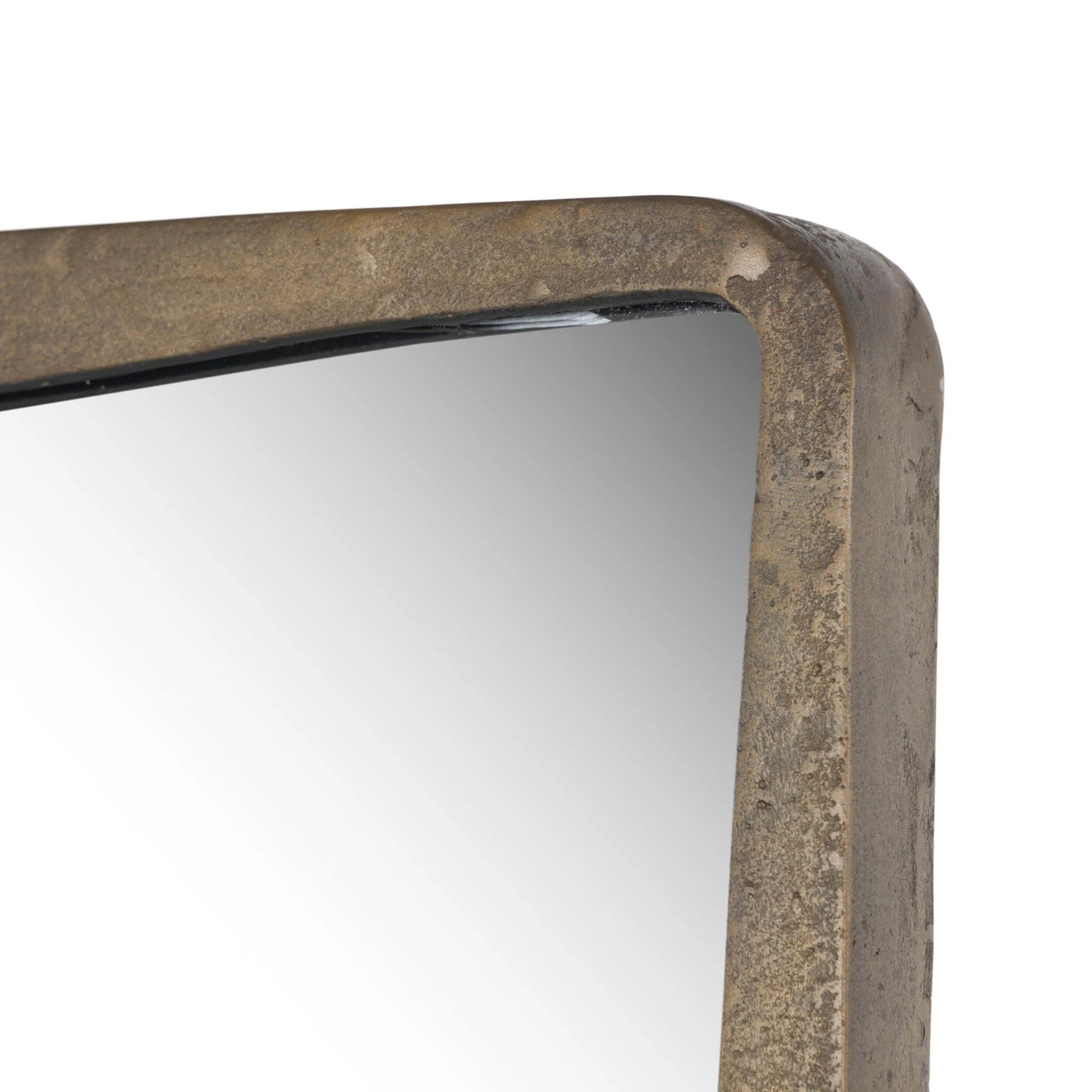 Regis Floor Mirror, Antiqued Brass by Four Hands - Image 3