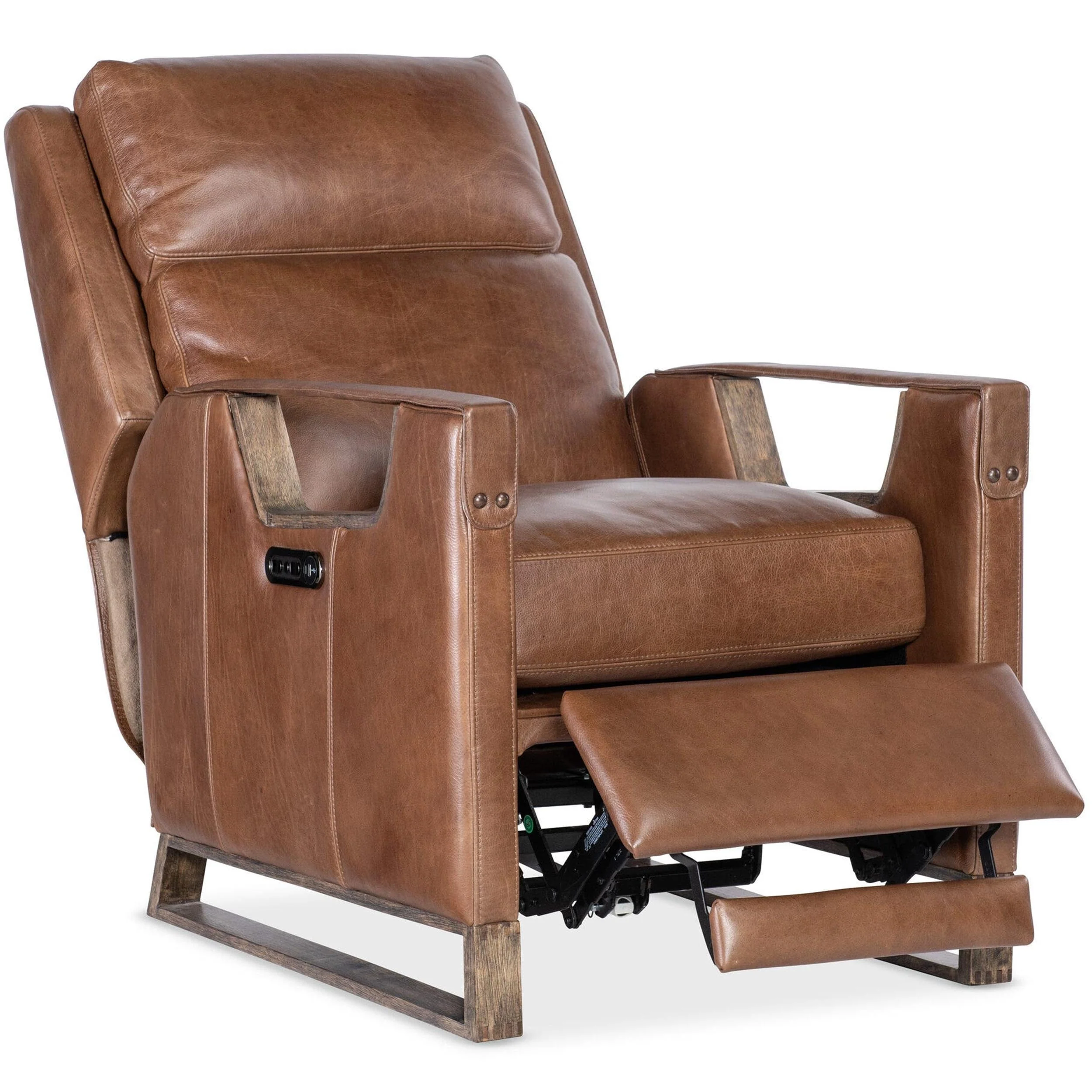 Relic Leather Power Recliner, Taupe - Image 5