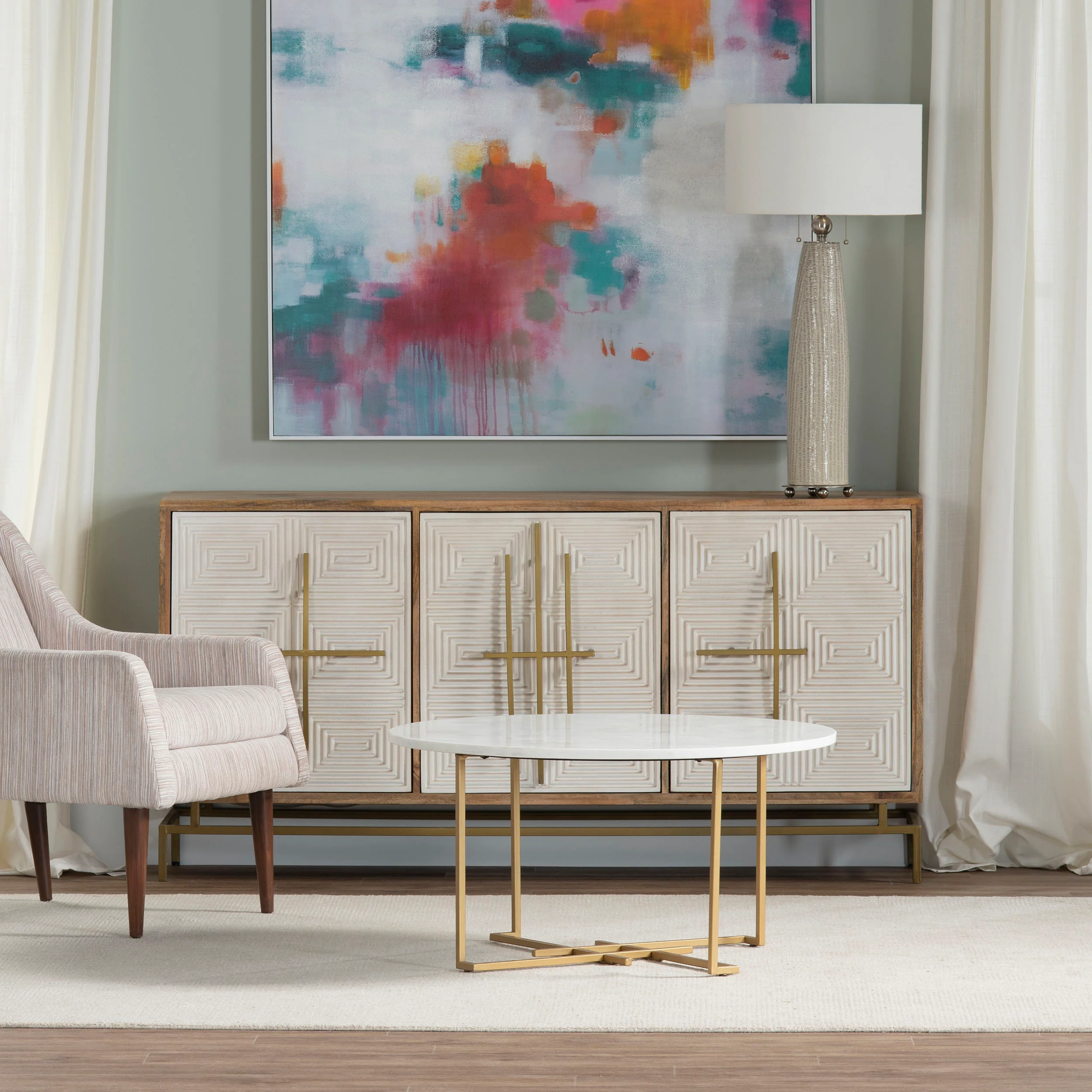 Rembrandt Sideboard, Beige - Image 5