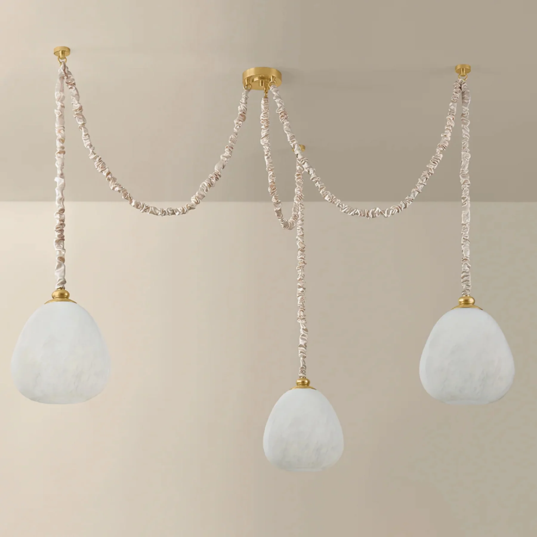 Remi Chandelier, Aged Brass - Image 2