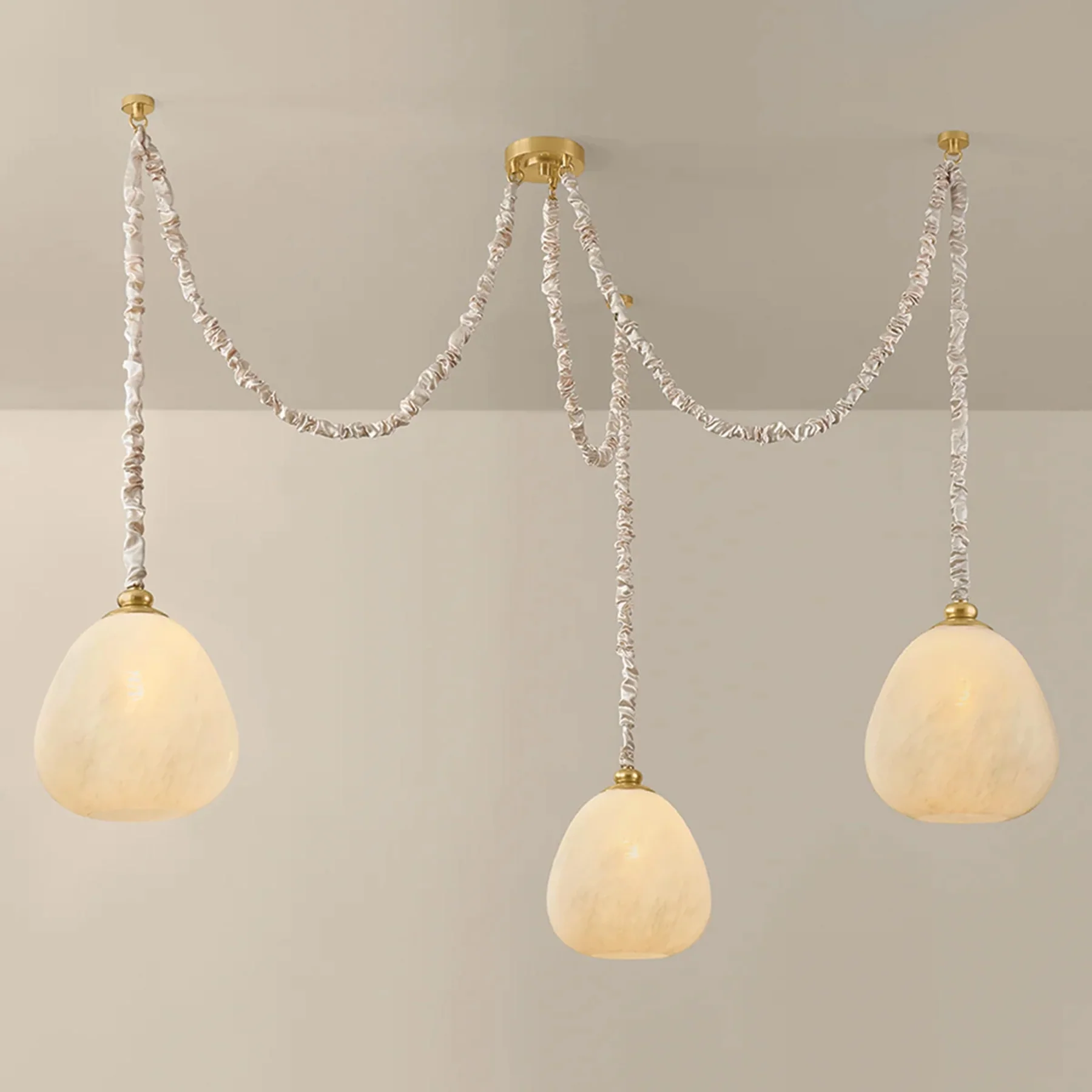 Remi Chandelier, Aged Brass - Image 3