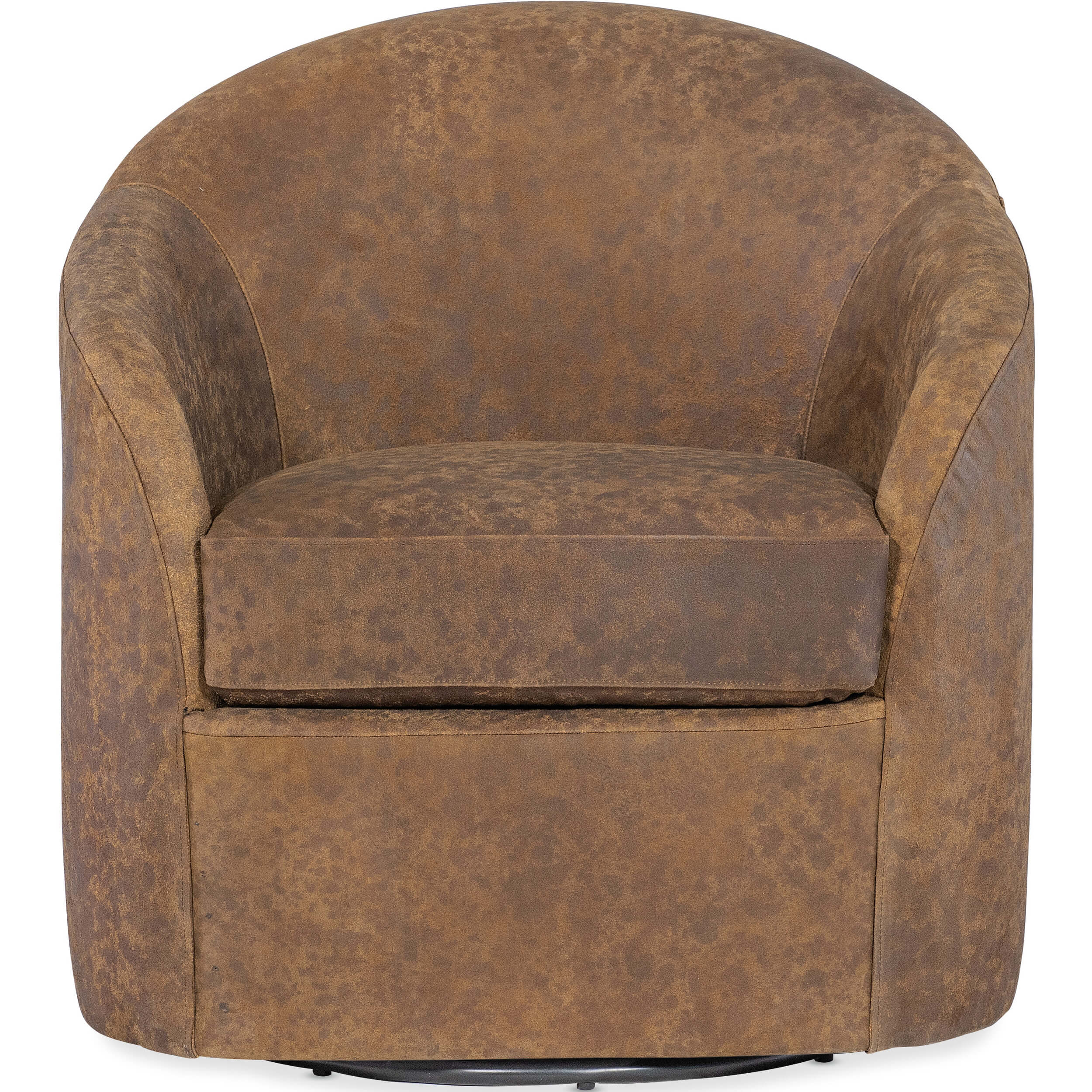 Remi Leather Swivel Chair, - Image 2