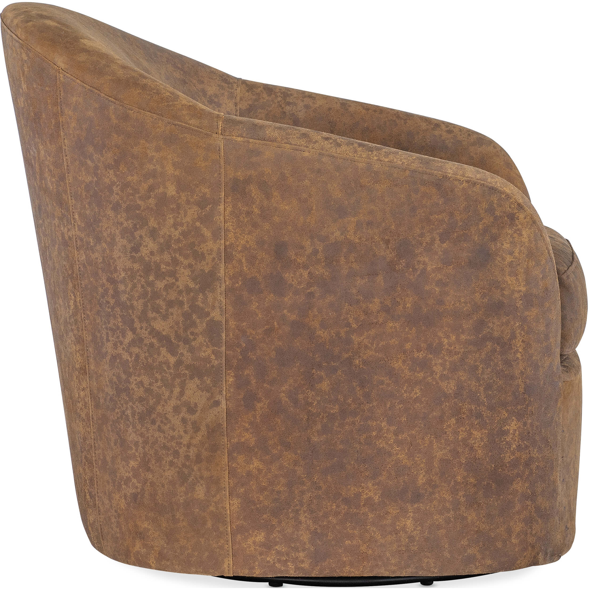 Remi Leather Swivel Chair, - Image 4
