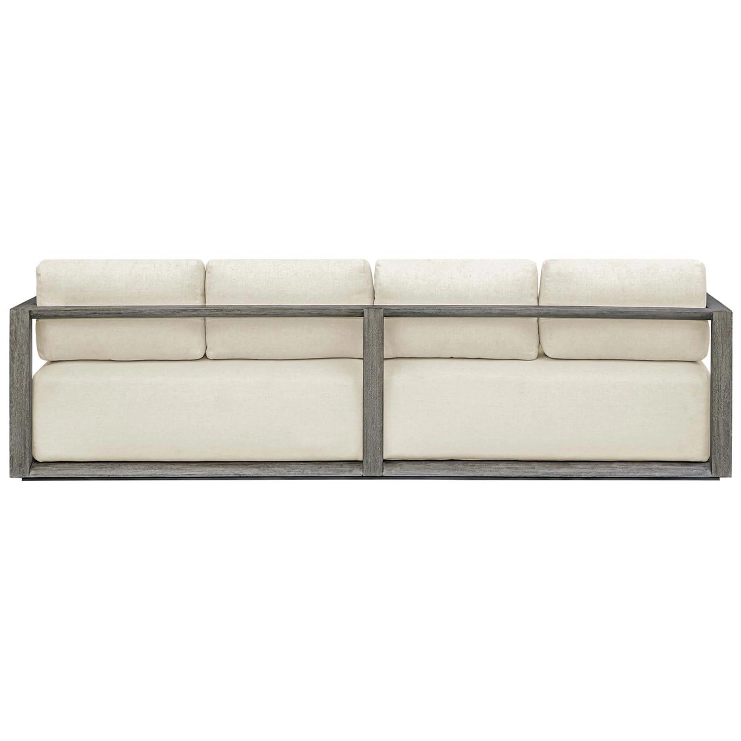 Remsen Outdoor 107" Sofa, Weathered Gray/Oyster - Image 3