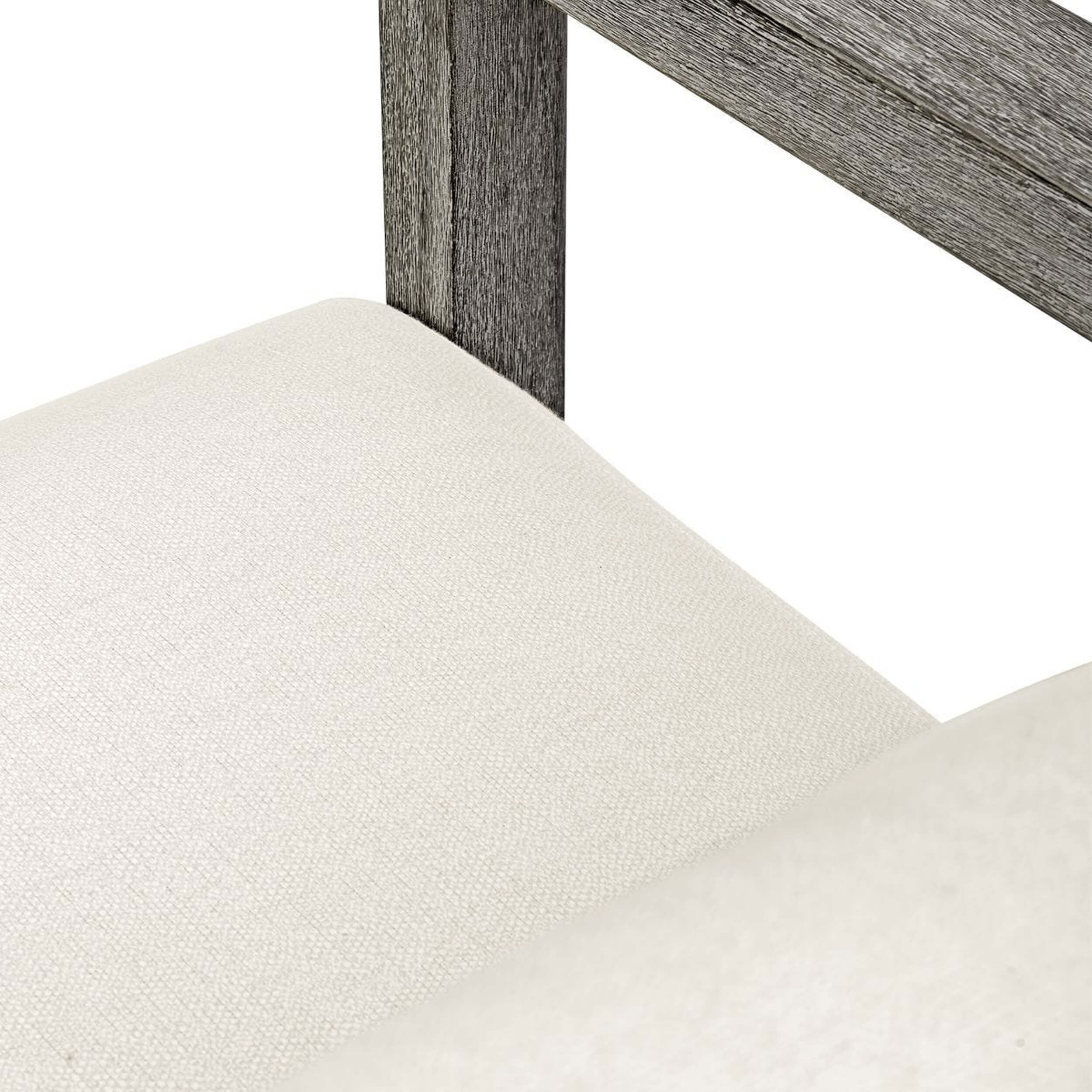 Remsen Outdoor 107" Sofa, Weathered Gray/Oyster - Image 4
