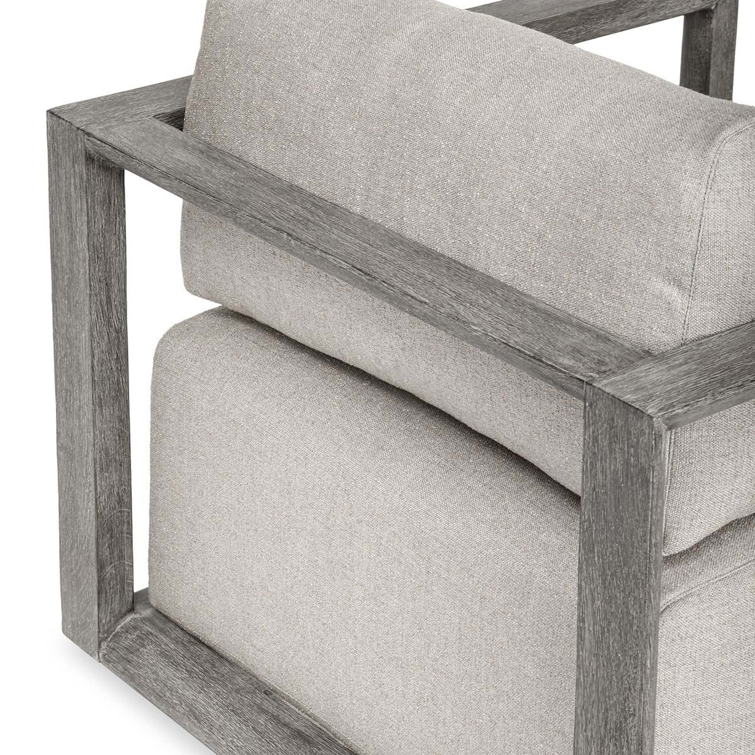 Remsen Outdoor Lounge Chair, Weathered Gray/Dove - Image 5