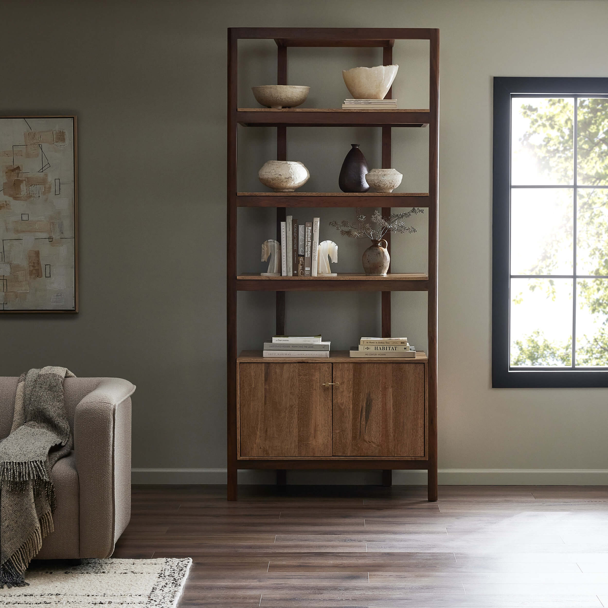 Renza Bookcase, Smoked Honey by Four Hands - Image 9