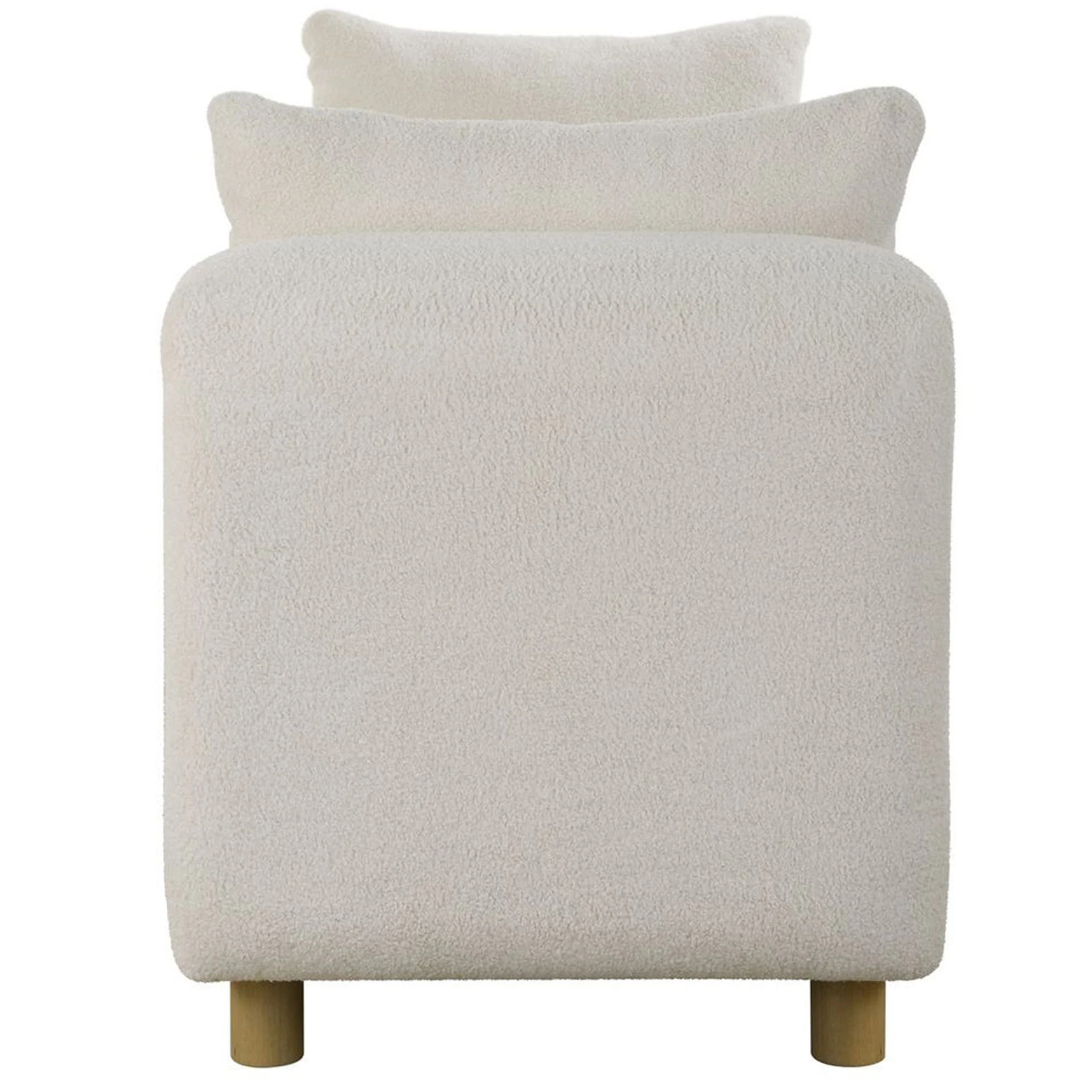Repose Oversized Bench, Ivory - Image 3