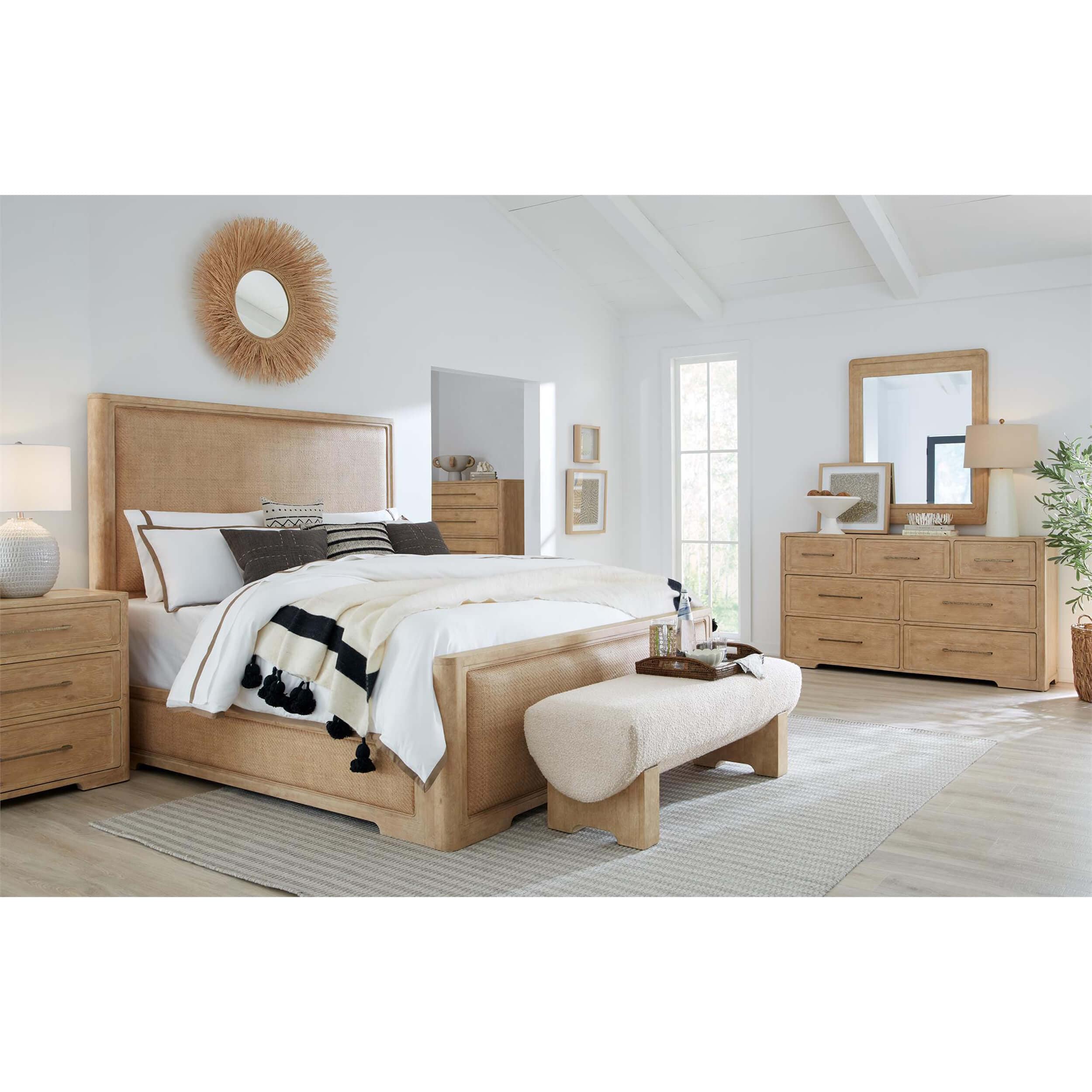 Retreat Cane Panel Bed, Dune - Image 3