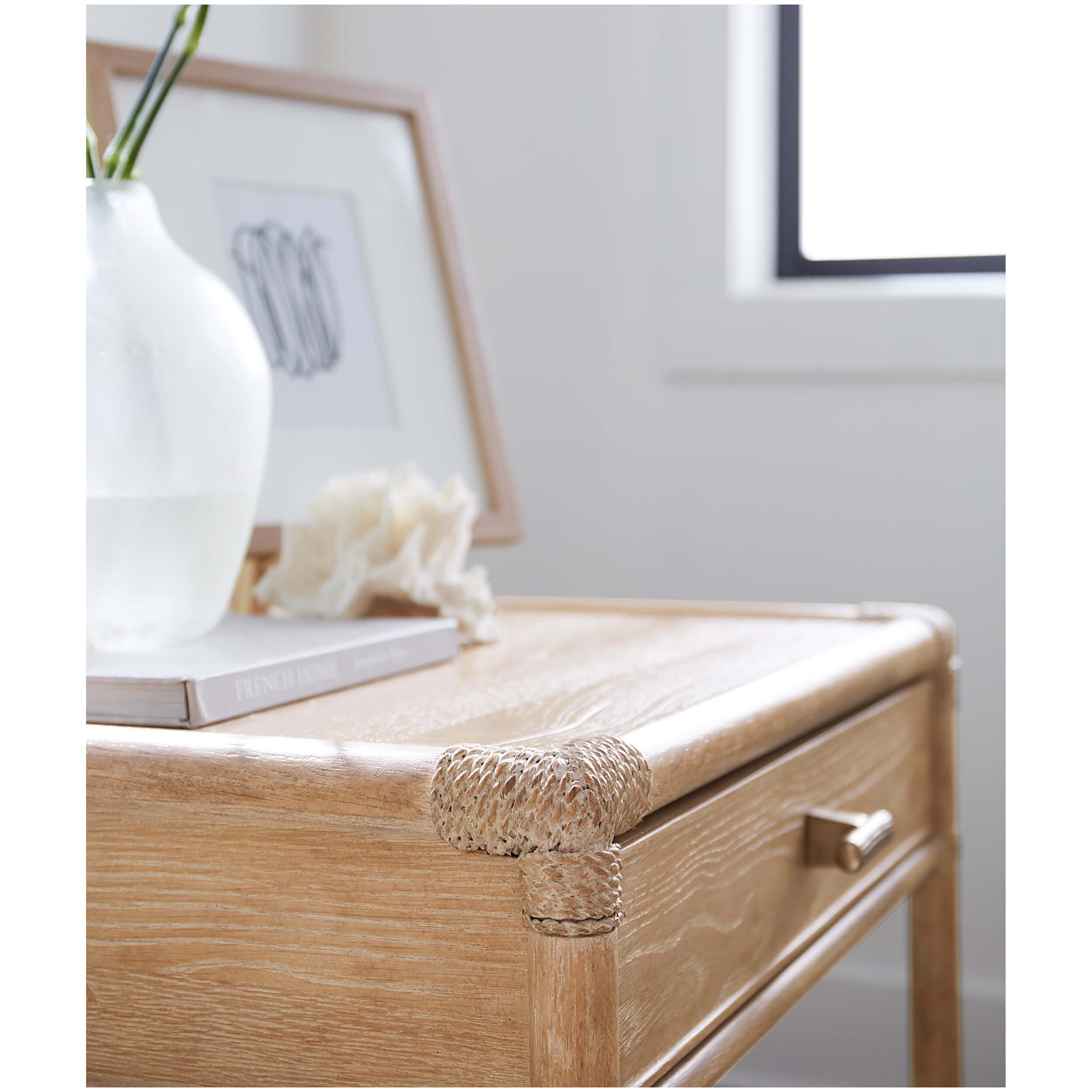 Retreat Pole Rattan End Table, Dune - Image 3