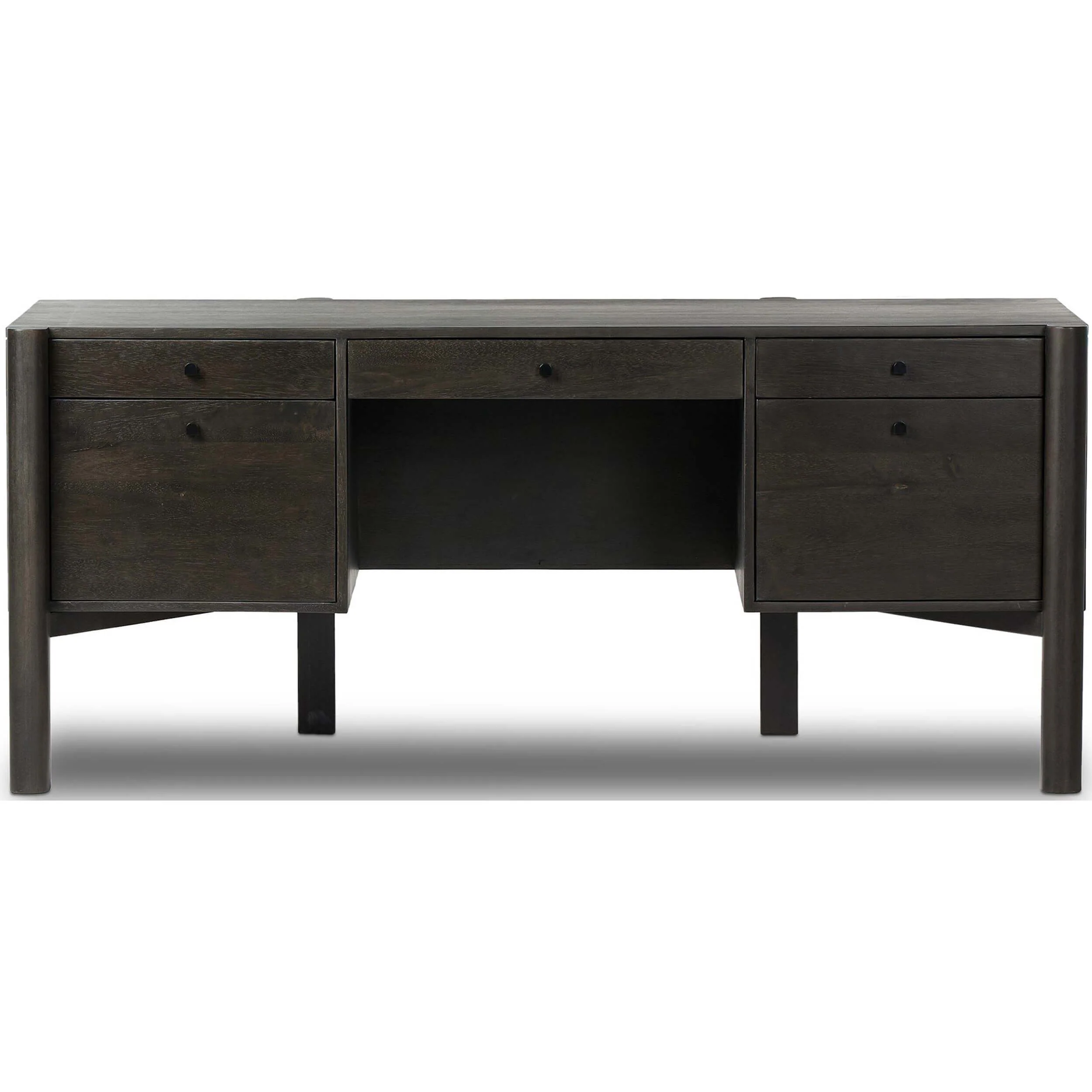 Reza Desk, Worn Black by Four Hands - Image 2