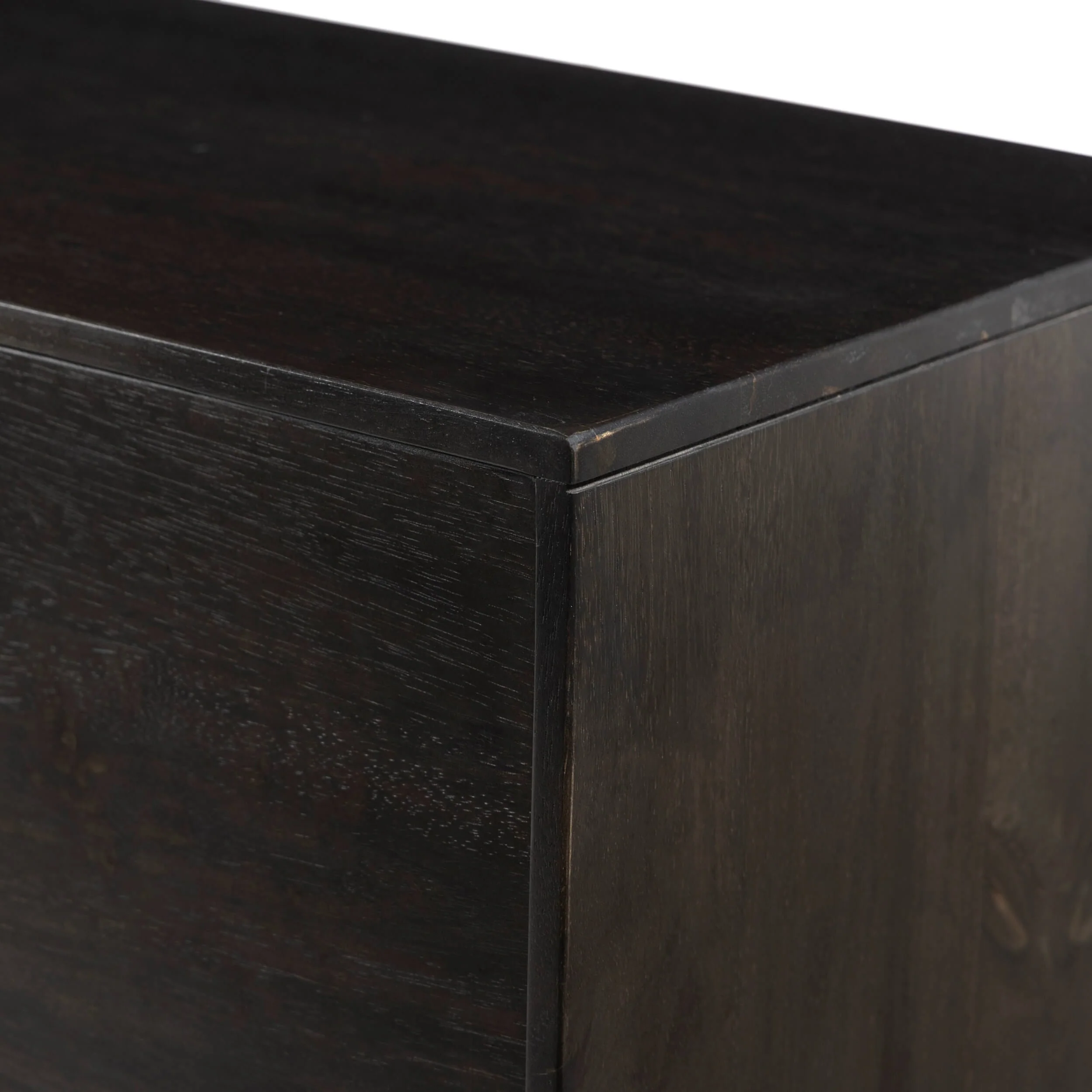 Reza Media Console, Worn Black by Four Hands - Image 5