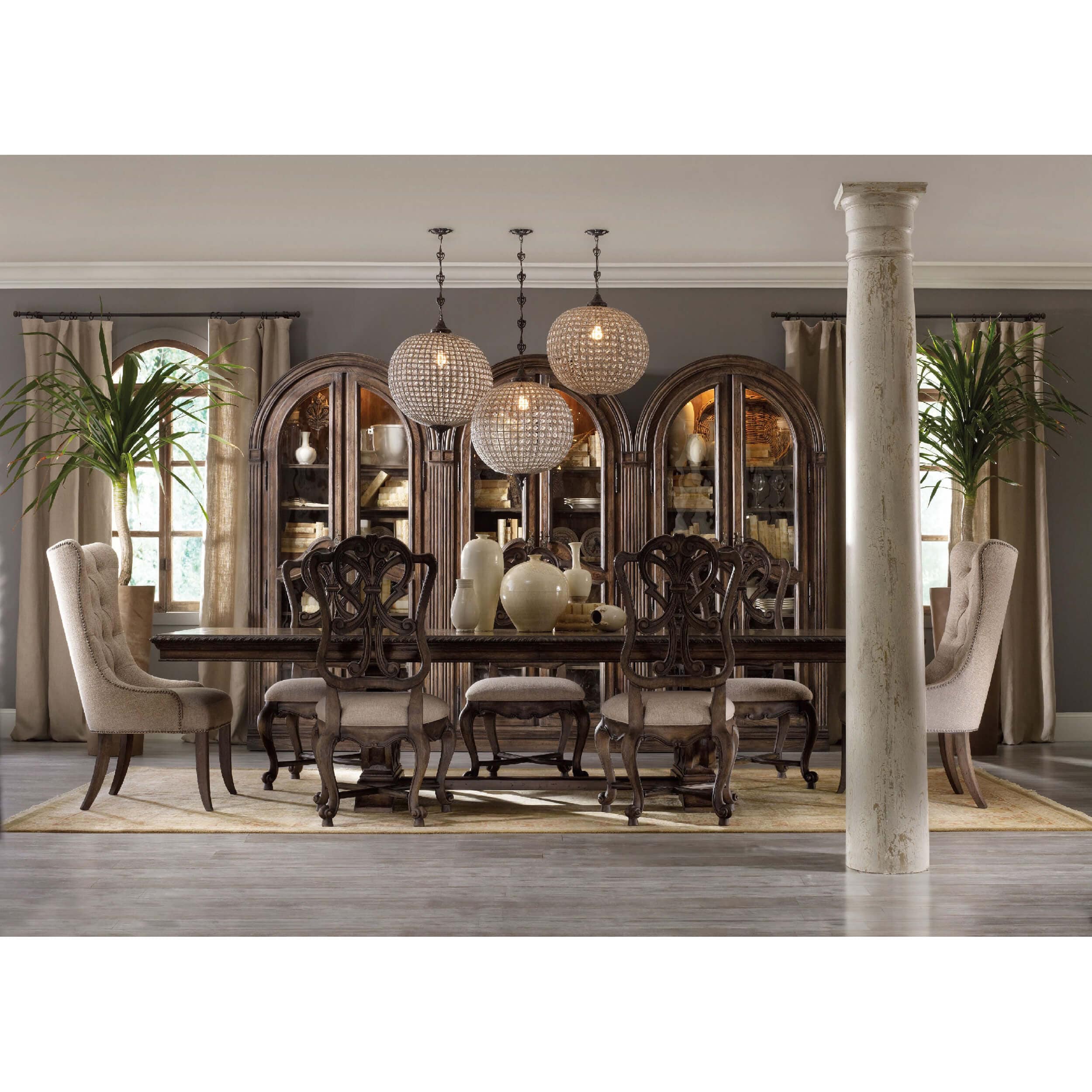 Rhapsody Rectangular Dining Table, Rustic Walnut - Image 4