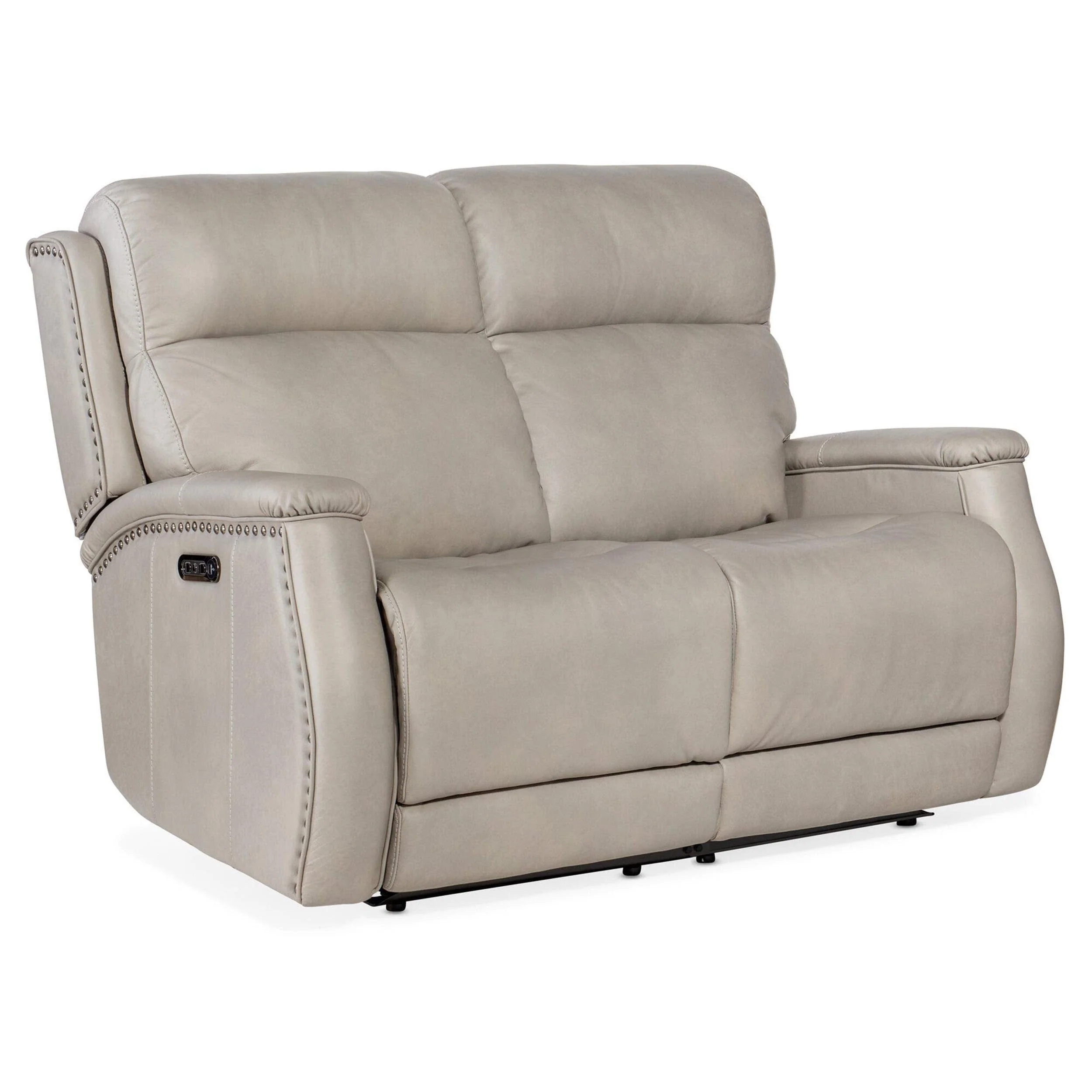 Rhea Leather Zero Gravity Power Recline Loveseat, Sahara Ash