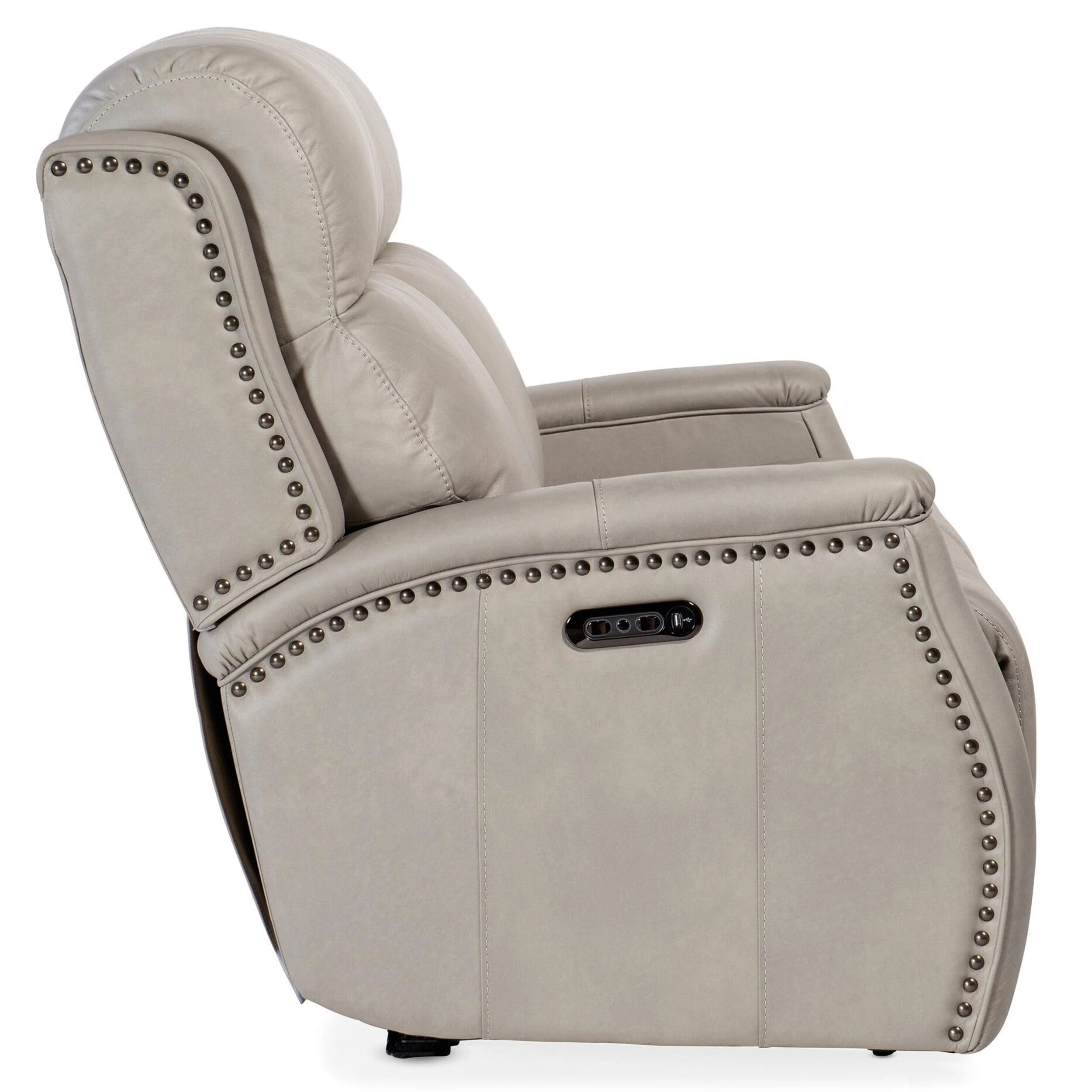Rhea Leather Zero Gravity Power Recline Loveseat, Sahara Ash - Image 2