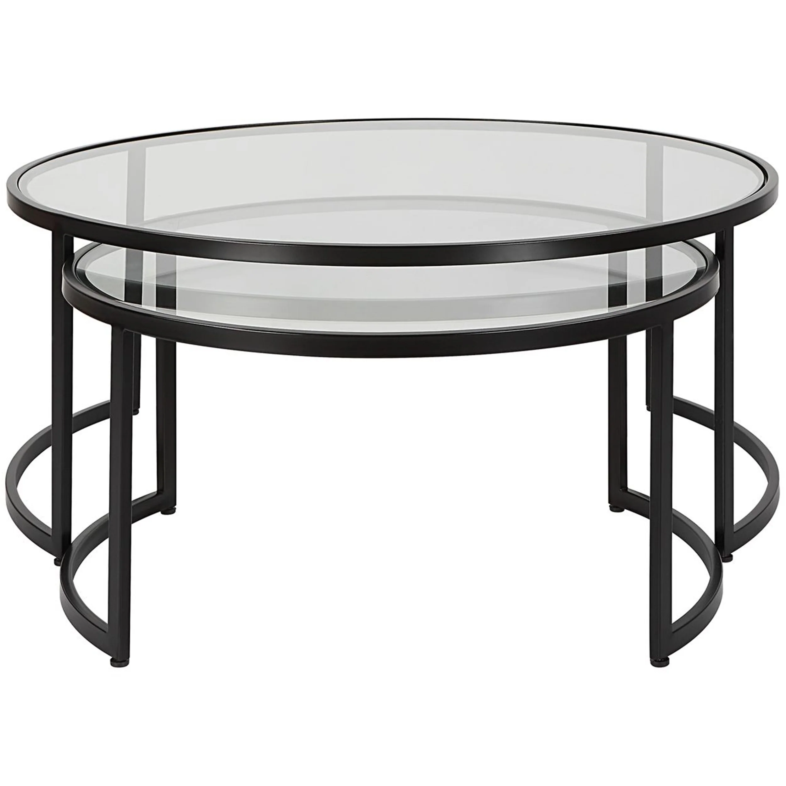 Rhea Nesting Coffee Tables, Set of 2, Black - Image 2
