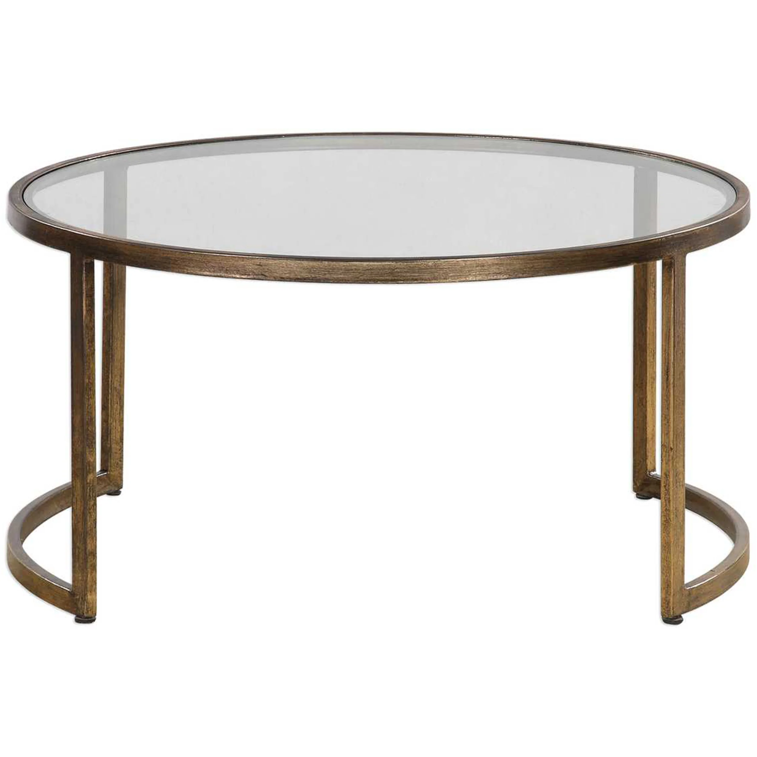Rhea Nesting Coffee Tables, Set of 2, Gold - Image 2