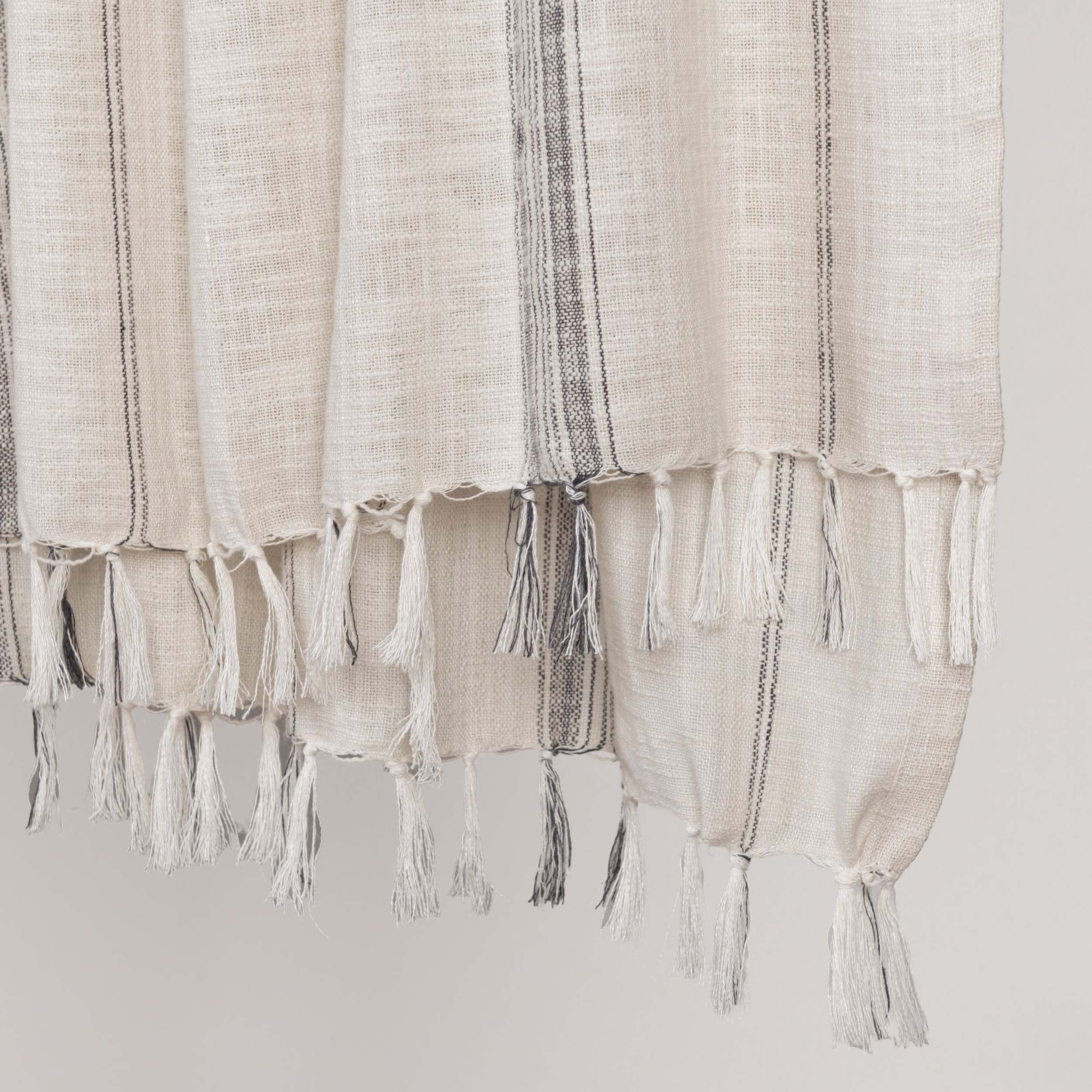 Ria Throw, Ivory/Gray - Image 3