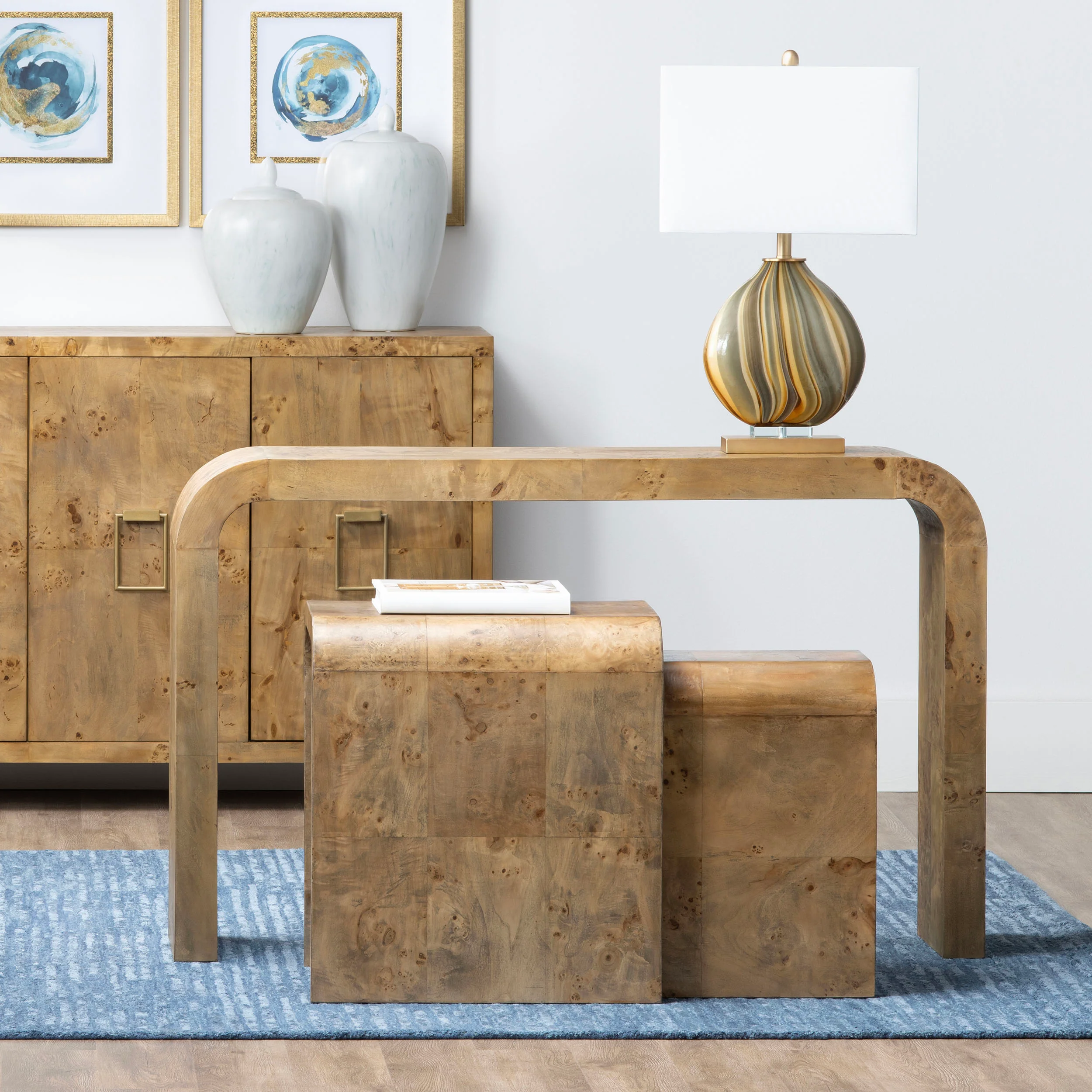 Richmond Nesting Tables, Natural, Set of 2 - Image 5