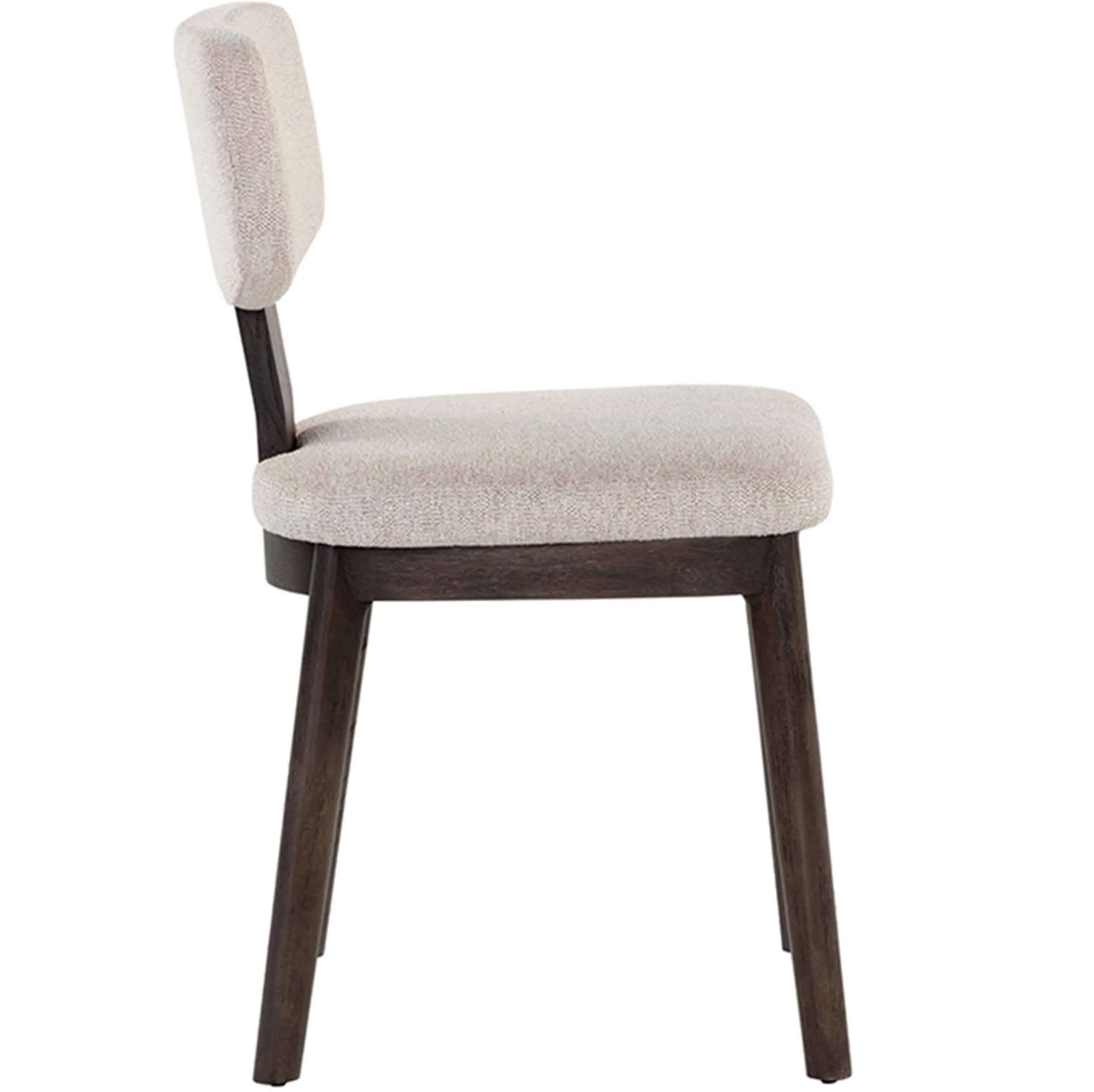 Rickett Dining Chair, Dove Cream/Dark Brown, Set of 2 - Image 3