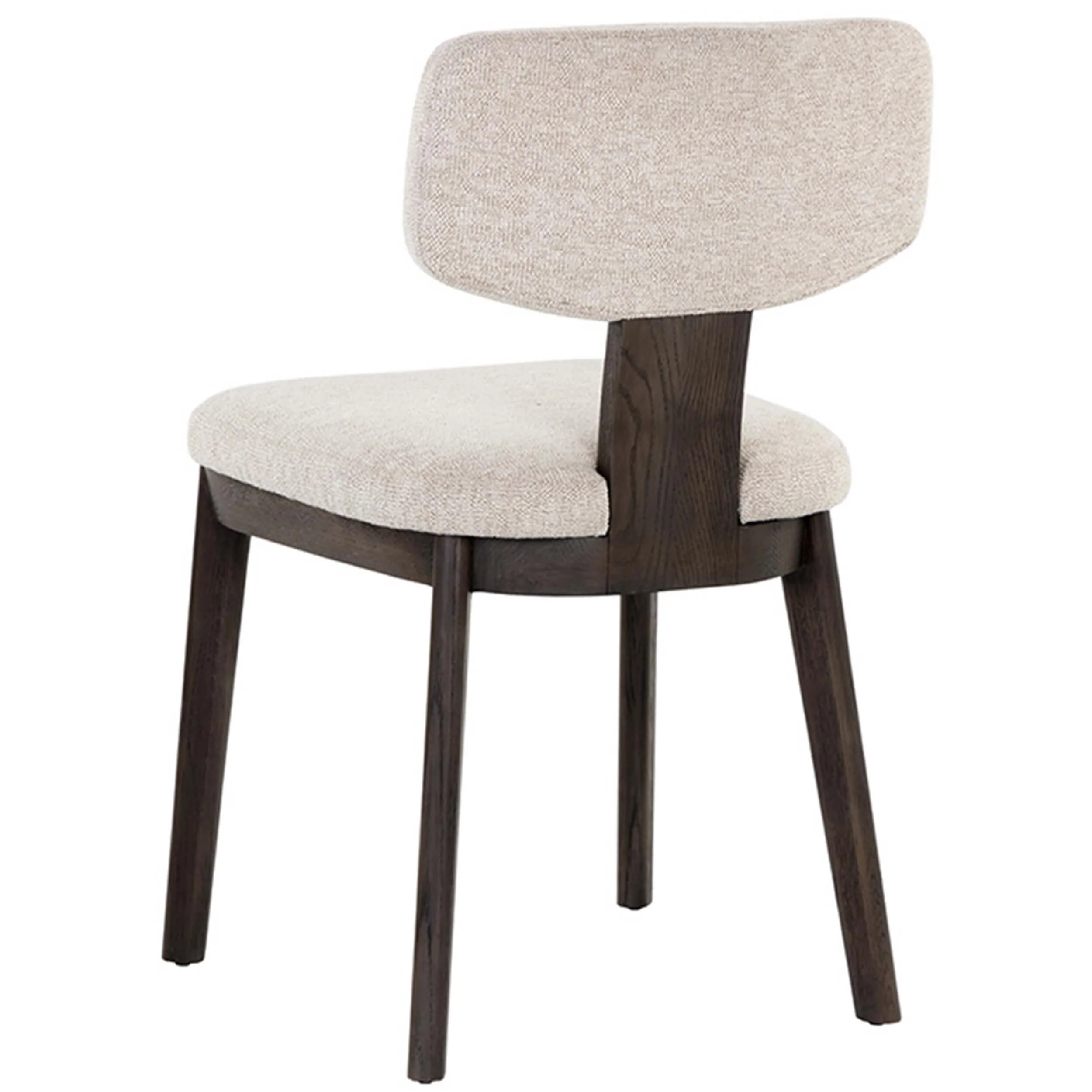 Rickett Dining Chair, Dove Cream/Dark Brown, Set of 2 - Image 4