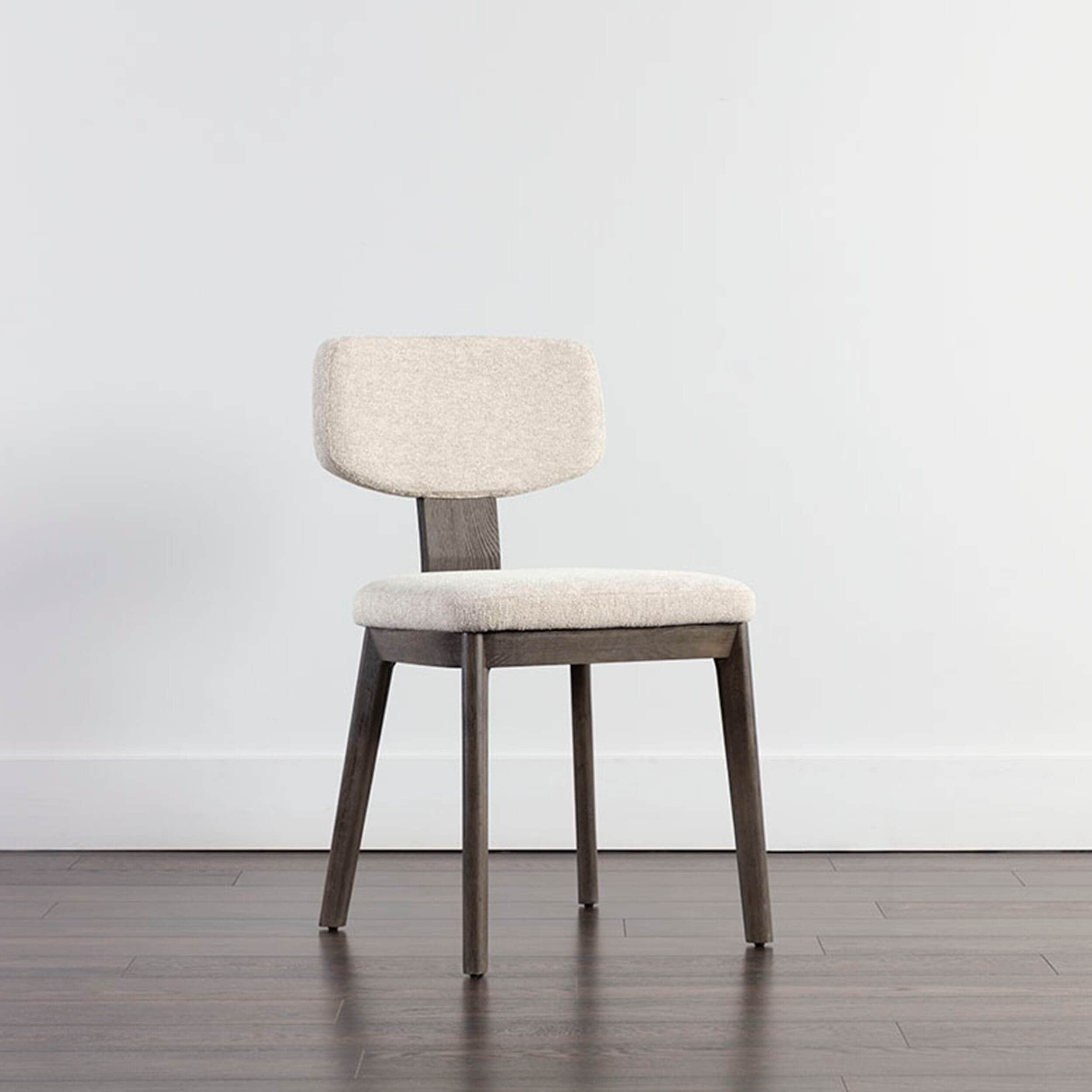 Rickett Dining Chair, Dove Cream/Dark Brown, Set of 2 - Image 5