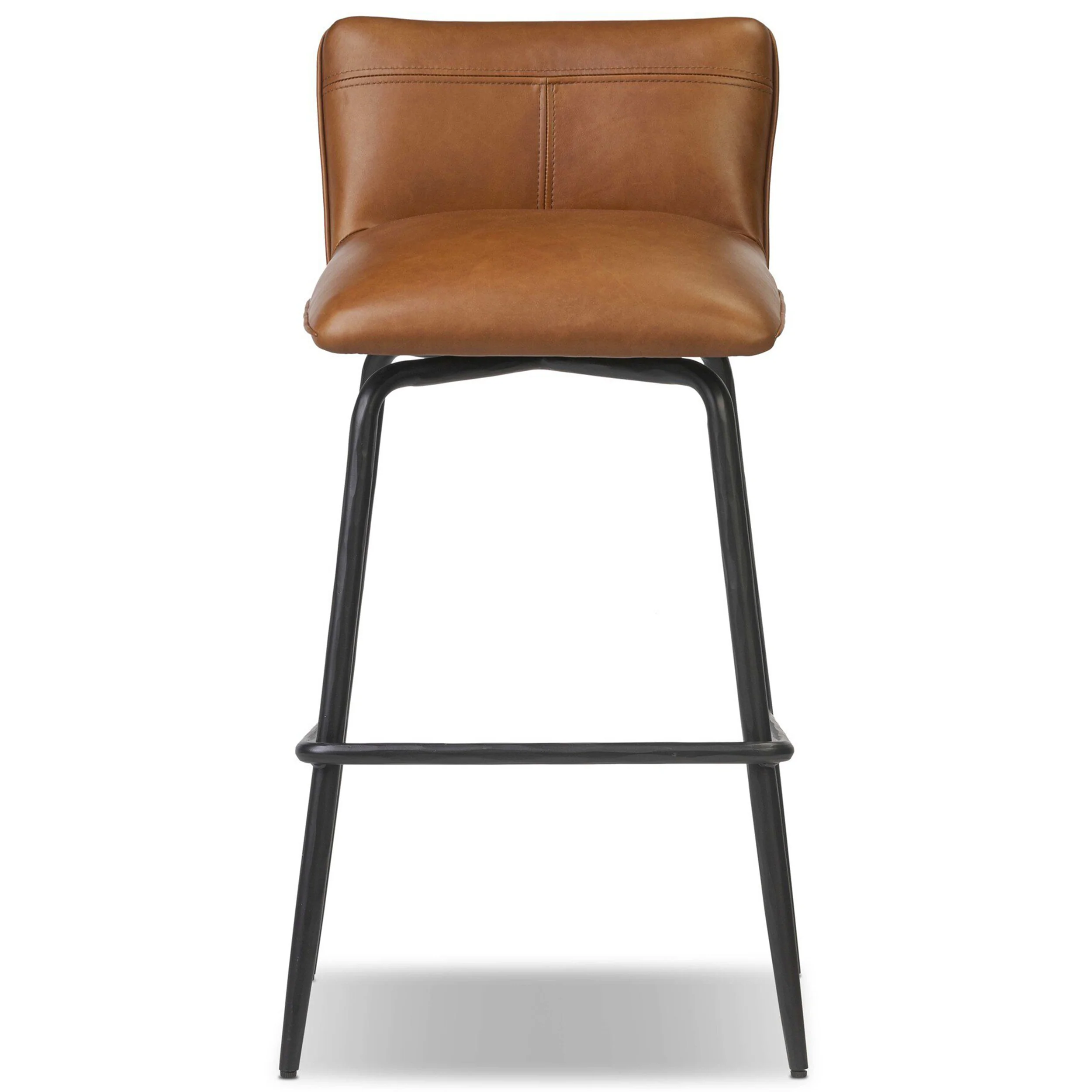Ridley Leather Swivel Bar & Counter Stool, Sonoma Chestnut by Four Hands - Image 2