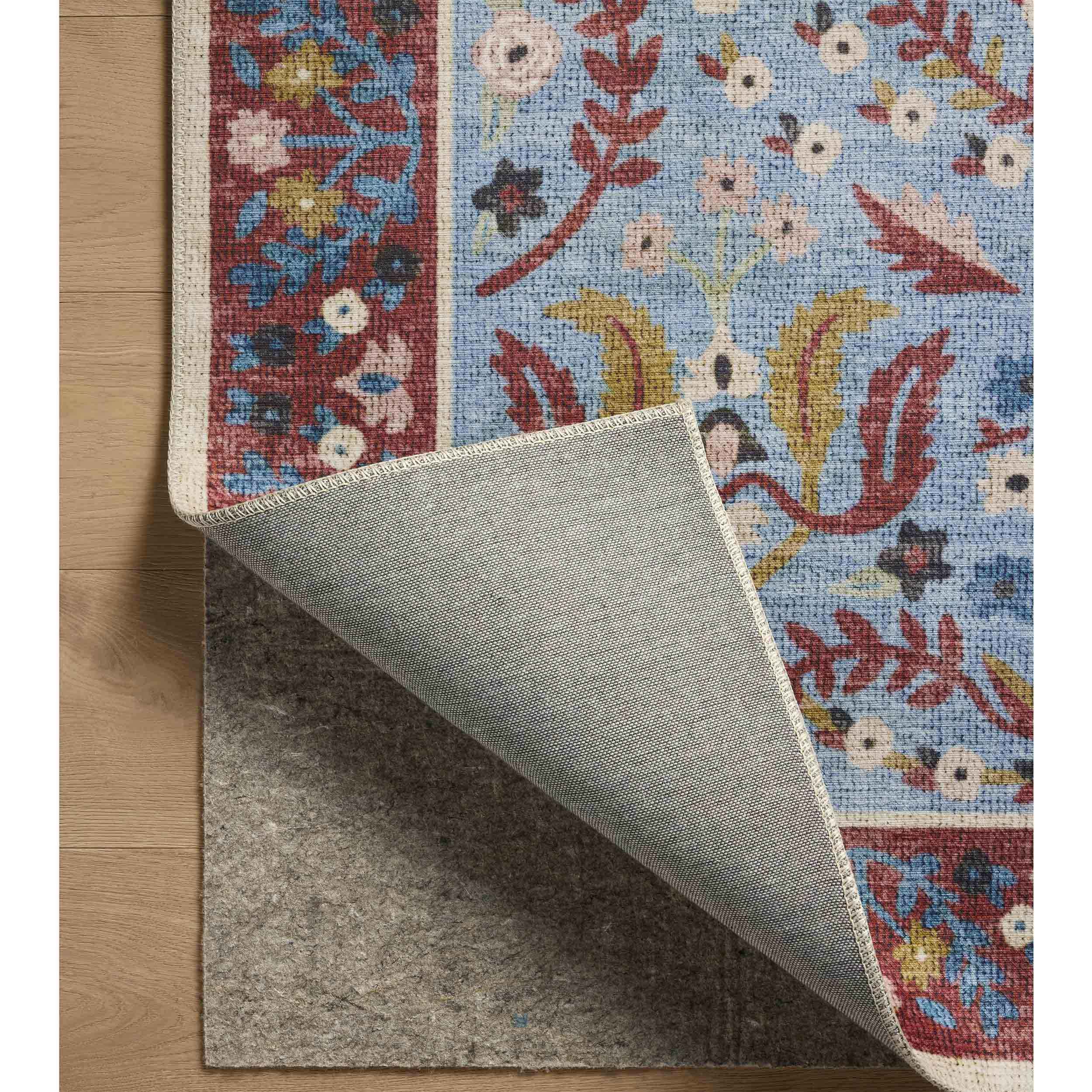 Rifle Paper Co. x Loloi Rug Canopy CNP-03, Red/Blue - Image 4