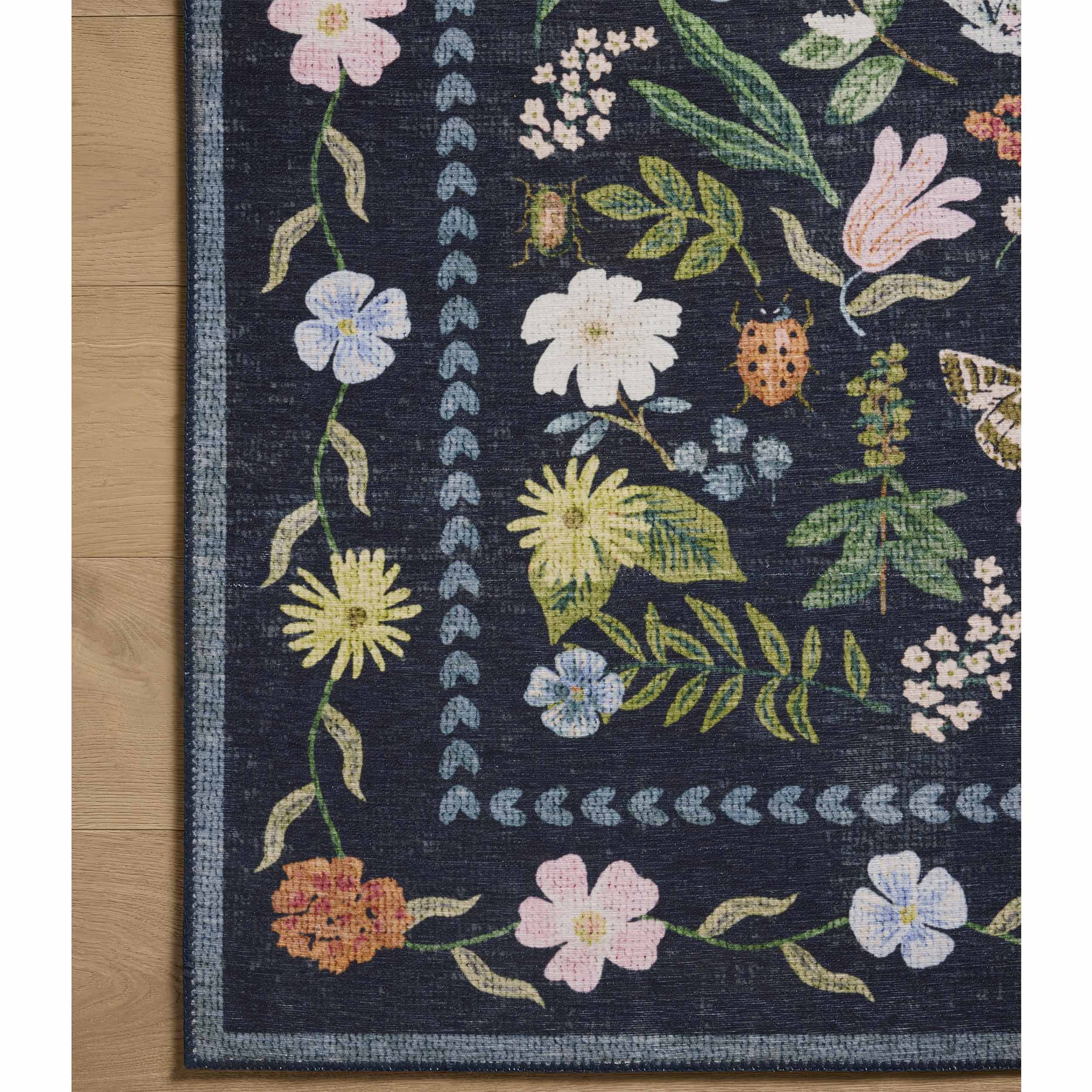 Rifle Paper Co. x Loloi Rug Canopy CNP-05, Charcoal - Image 3
